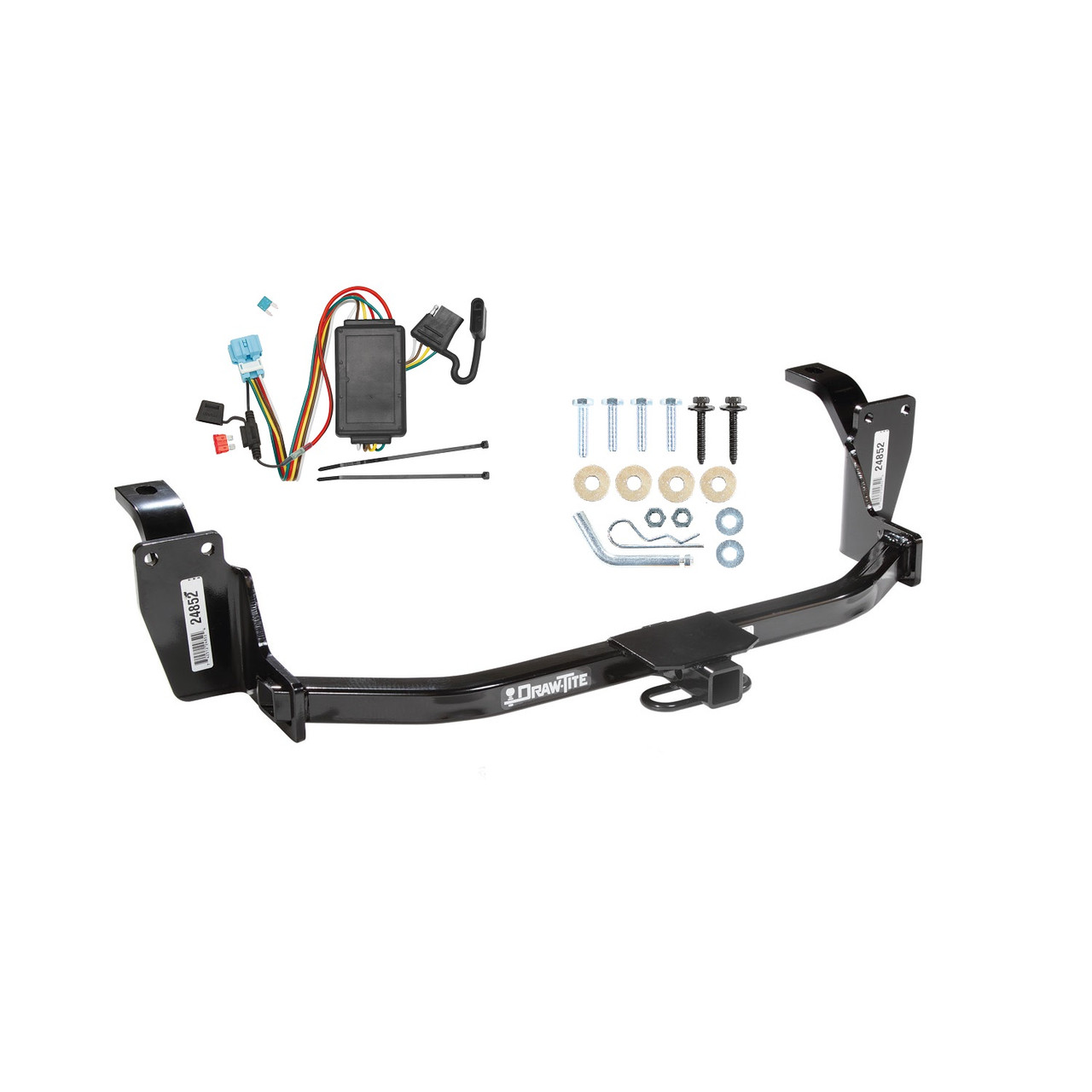 2010-2011 Honda Accord Crosstour Draw-tite Class 1 Trailer Hitch, 1-1/4 Inch Square Receiver Bundle w/ Plug-n-Play T-One Wiring Harness