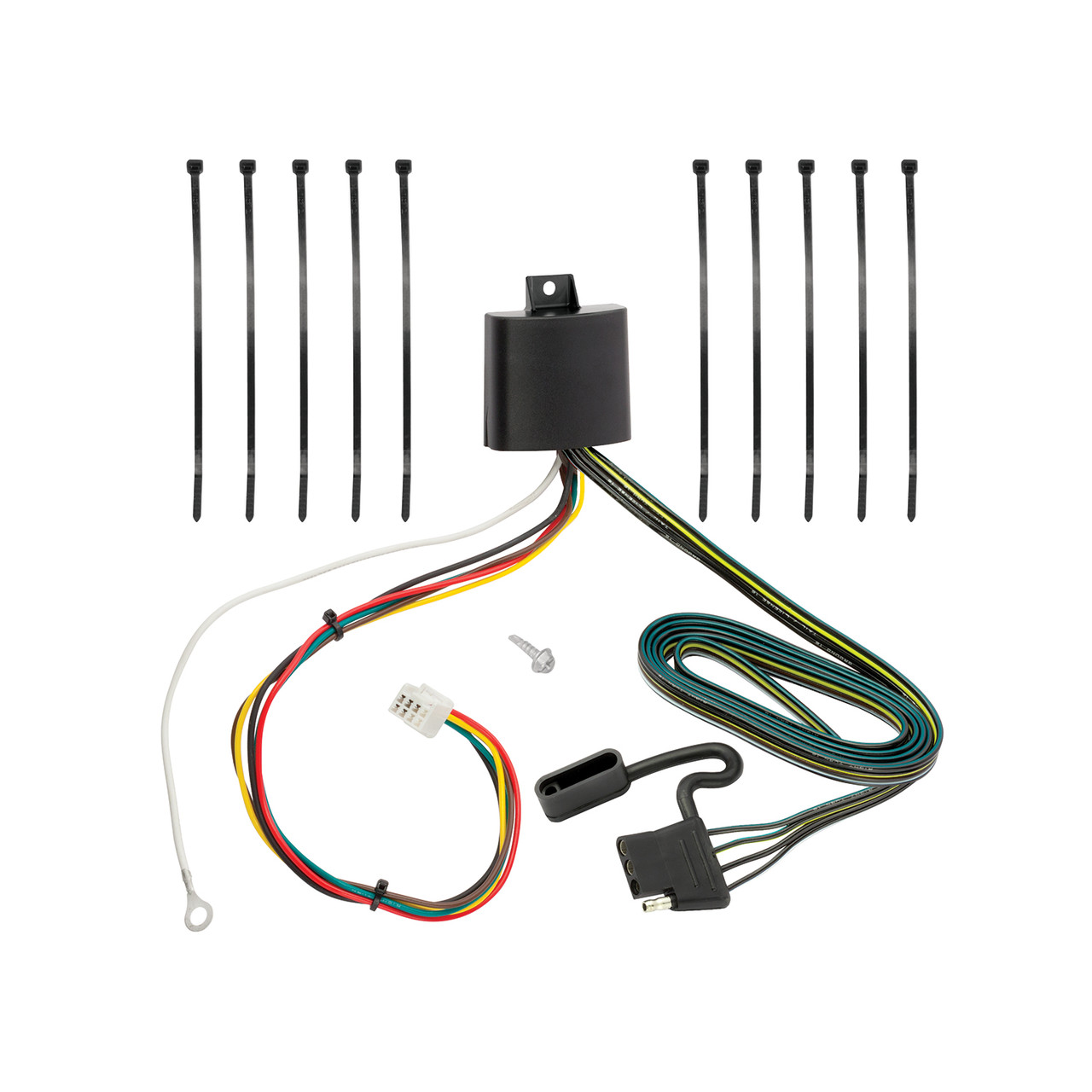 2016-2017 Mazda CX-9 Draw-tite Class 3 Trailer Hitch, 2 Inch Square Receiver Bundle w/ Plug-n-Play T-One Wiring Harness