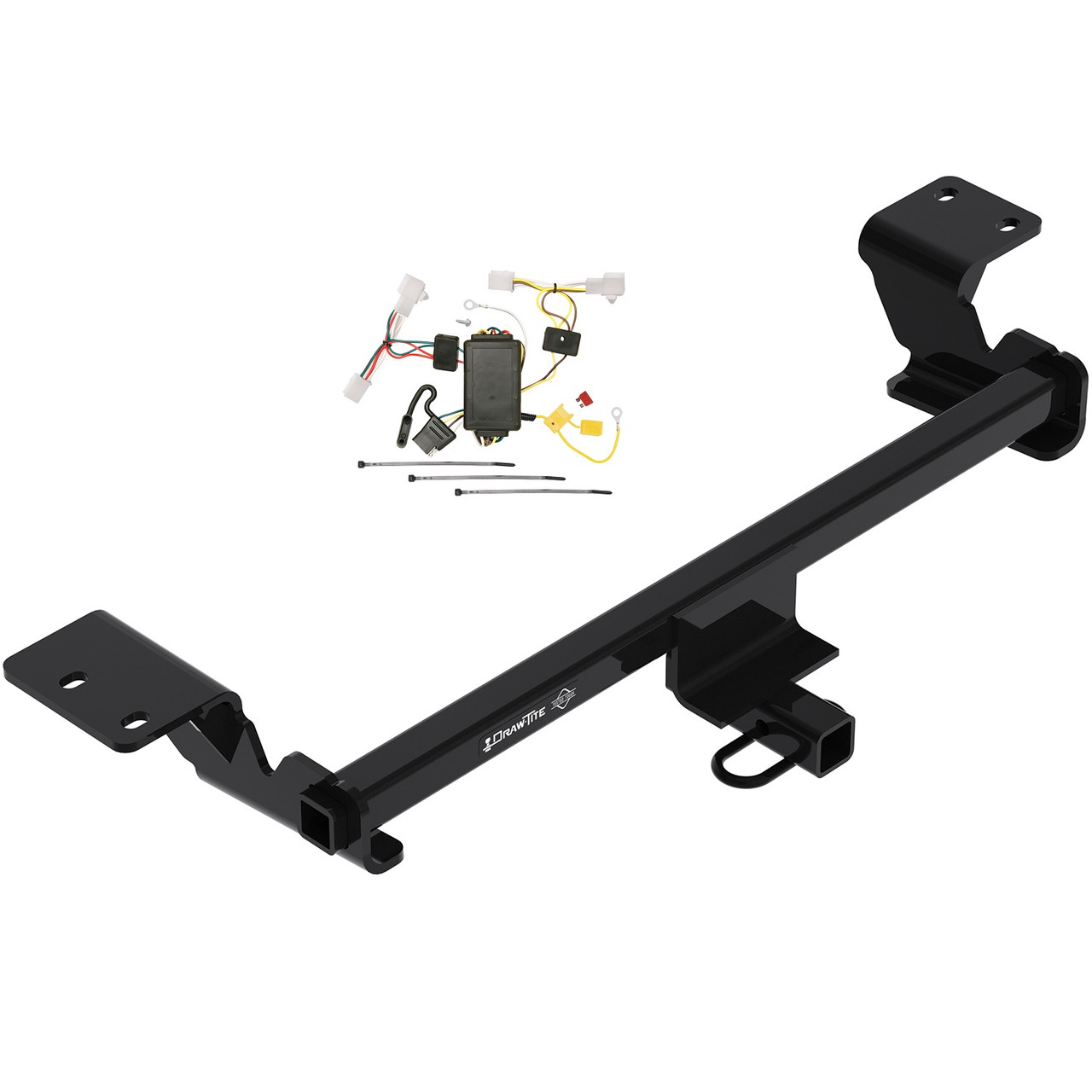 2010-2015 Toyota Prius Except w/Plug-In Model Draw-tite Class 1 Trailer Hitch, 1-1/4 Inch Square Receiver Bundle w/ Plug-n-Play T-One Wiring Harness 24967