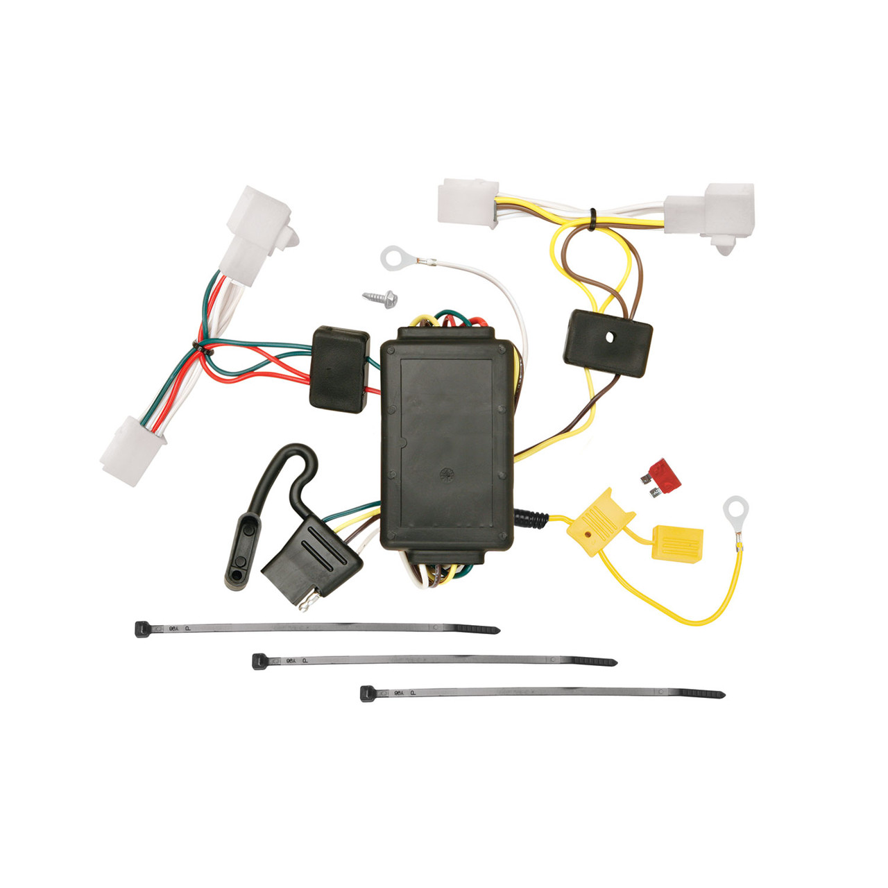 2010-2015 Toyota Prius Except w/Plug-In Model Draw-tite Class 1 Trailer Hitch, 1-1/4 Inch Square Receiver Bundle w/ Plug-n-Play T-One Wiring Harness 24967