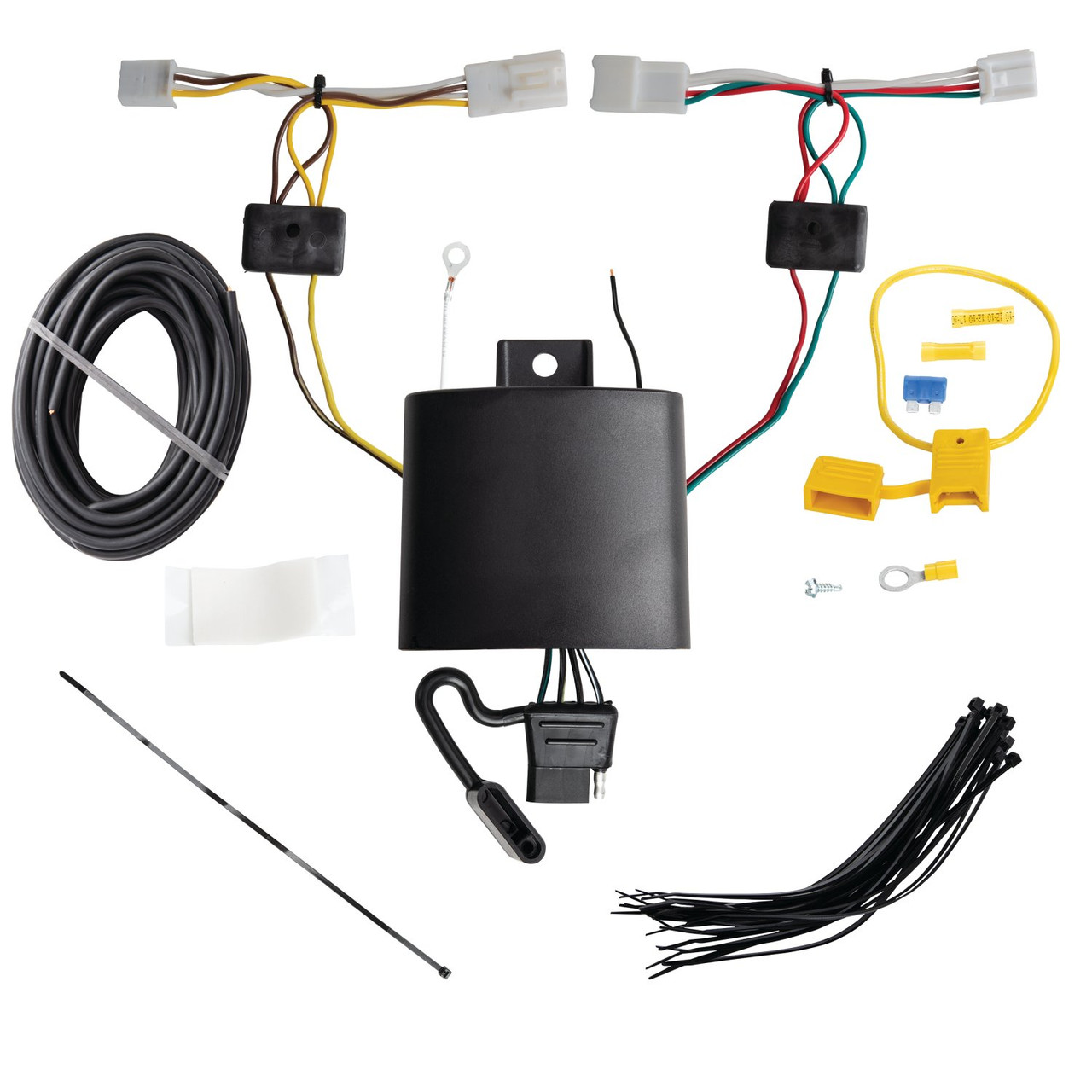 2019-2022 Lexus UX250h Draw-tite Class 3 Trailer Hitch, 2 Inch Square Receiver Bundle w/ Plug-n-Play T-One Wiring Harness