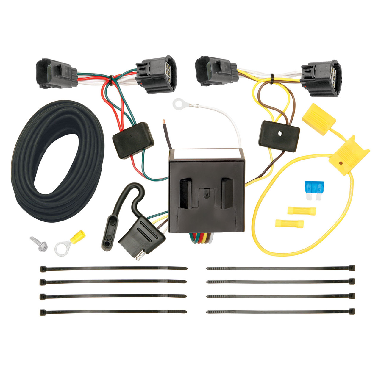 2007-2007 Dodge Nitro Draw-tite Class 3 Trailer Hitch, 2 Inch Square Receiver Bundle w/ Plug-n-Play T-One Wiring Harness