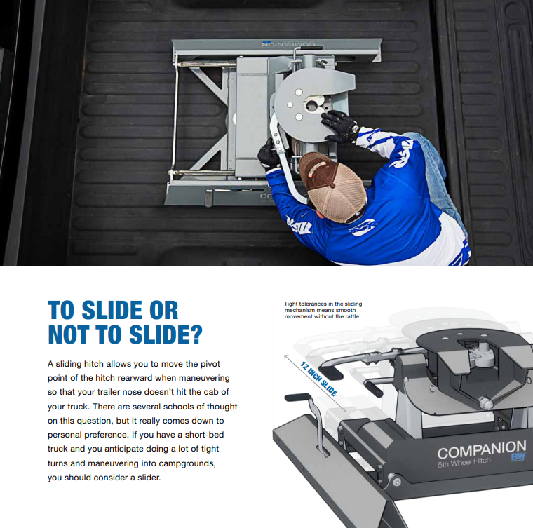 B&W 20K Companion 5th Wheel Hitch Kit For 2020-21 GM Puck System RVK3710