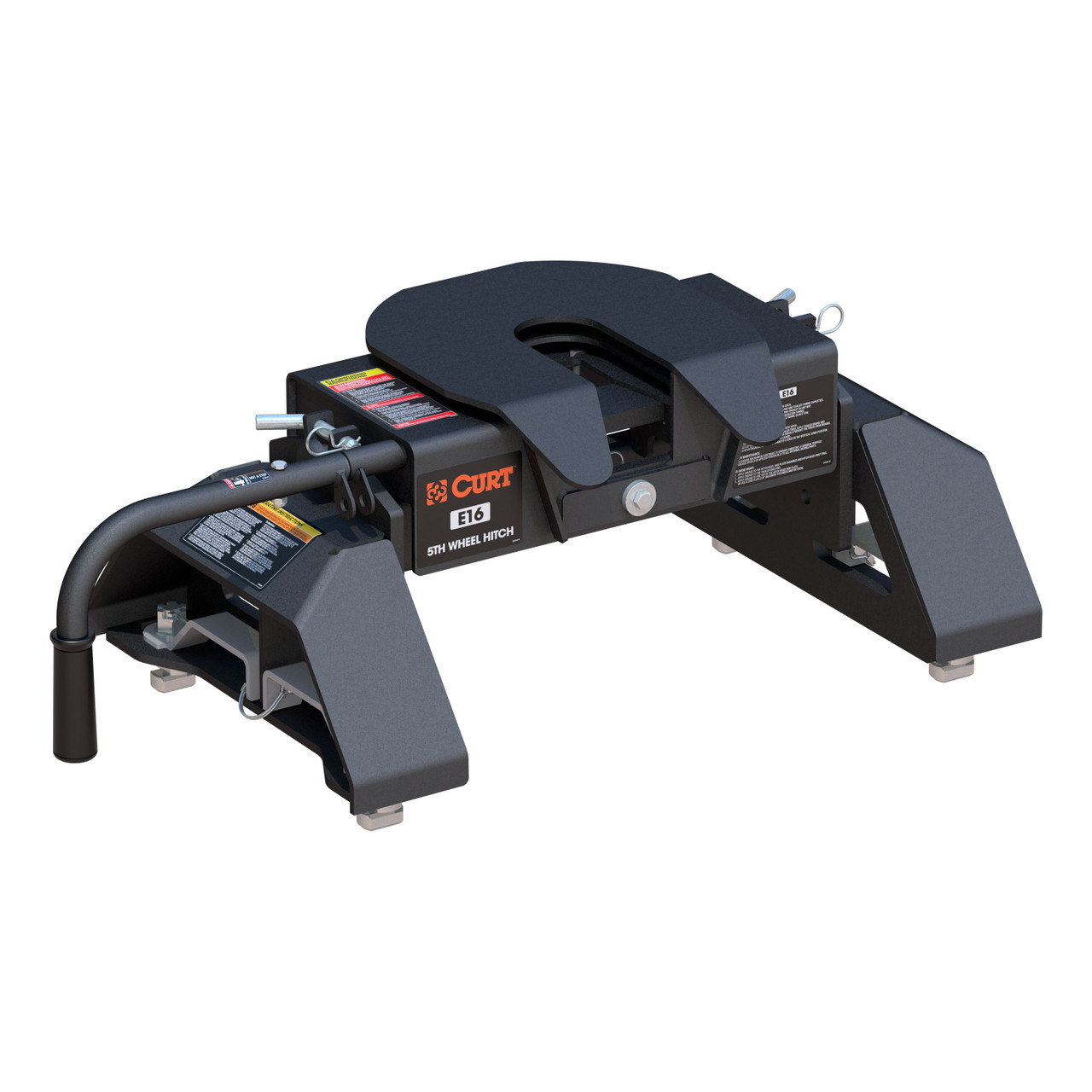 CURT 16K, E16 5th Wheel Hitch, 16,000 lbs, Select Chevrolet Silverado, GMC Sierra 2500, 3500 HD, 8-Foot Bed Puck System 16097