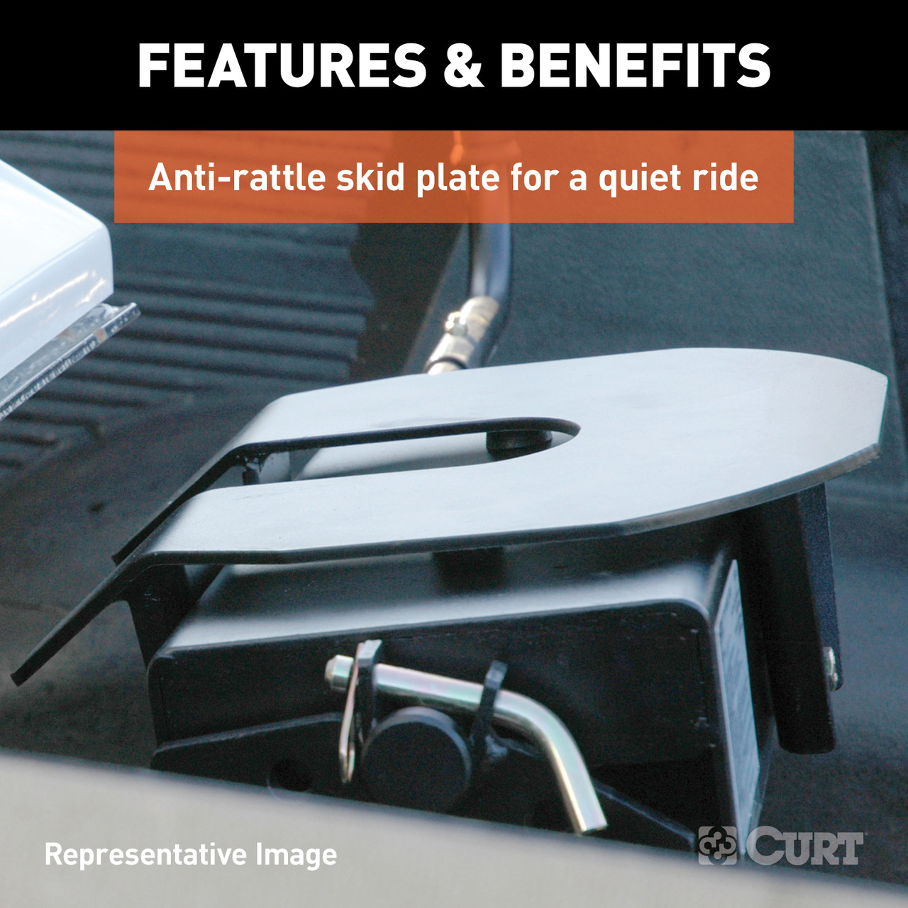 CURT 16K, E16 5th Wheel Hitch, 16,000 lbs, Select Chevrolet Silverado, GMC Sierra 2500, 3500 HD, 8-Foot Bed Puck System 16097