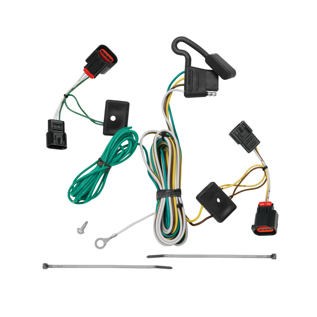 2009-2012 Volkswagen Routan Draw-tite Class 3 Trailer Hitch, 2 Inch Square Receiver Bundle w/ Plug-n-Play T-One Wiring Harness
