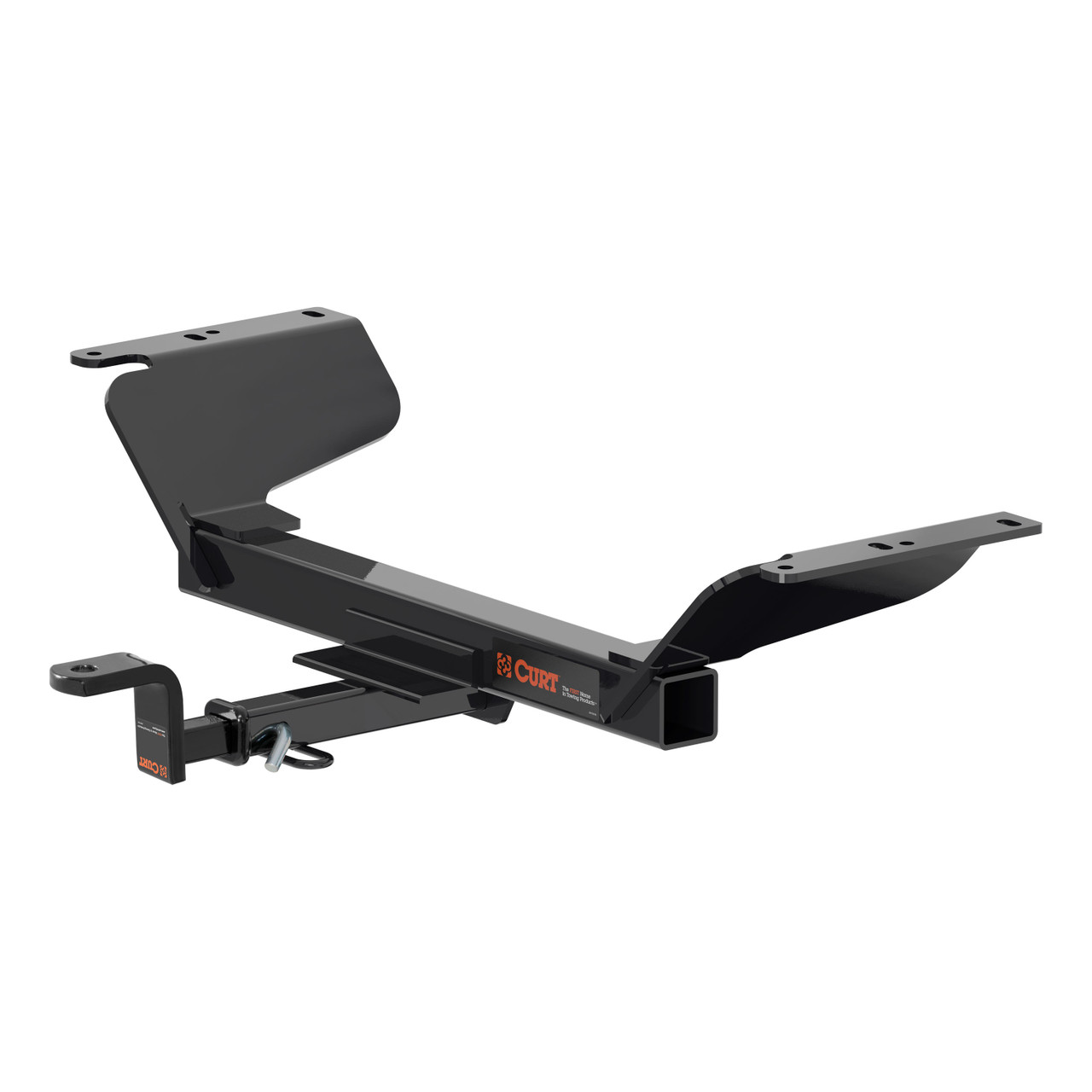 CURT 122013 Class 2 Trailer Hitch with Ball Mount, 1-1/4-In Receiver, Fits Select Chevrolet Equinox, GMC Terrain