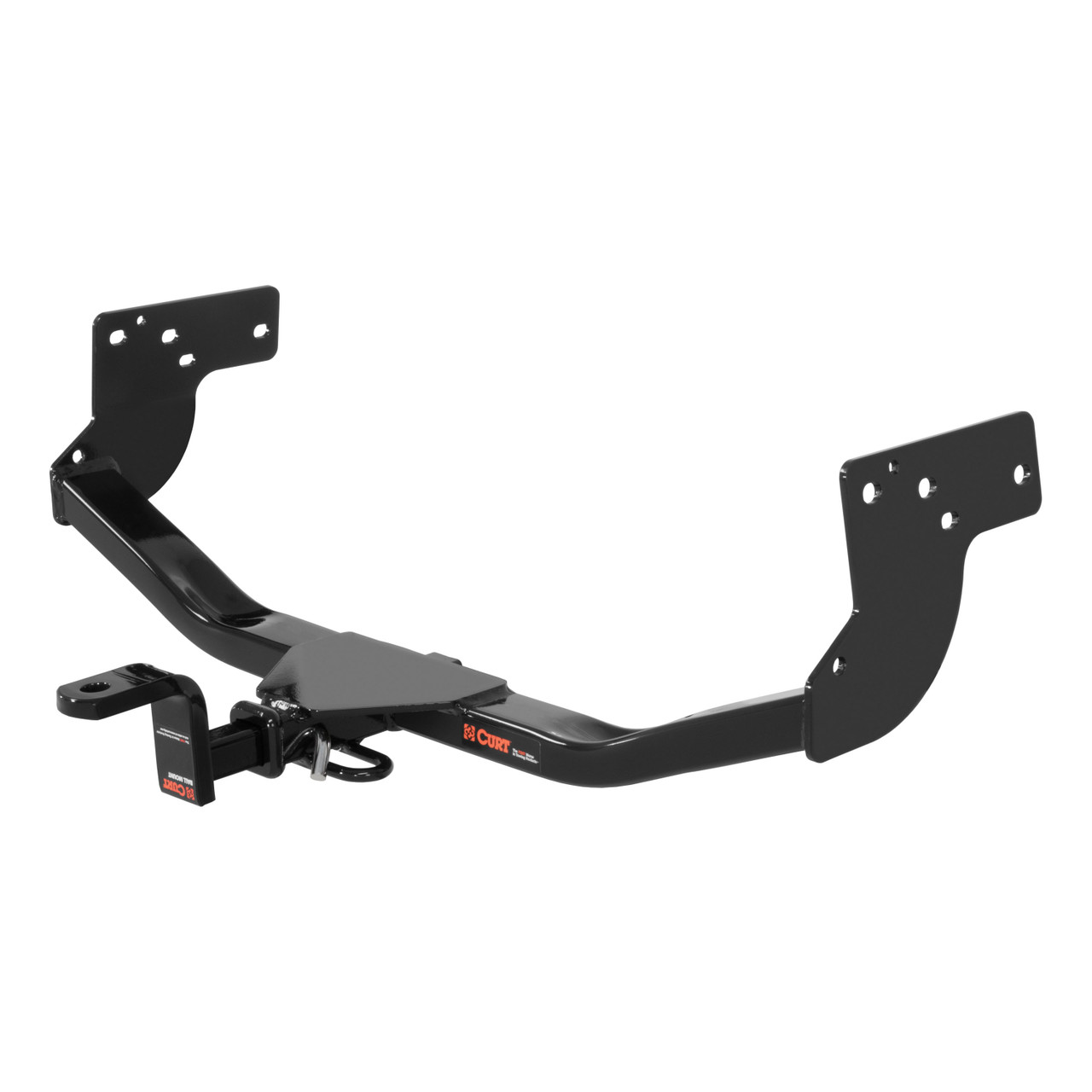 CURT 121123 Class 2 Trailer Hitch with Ball Mount, 1-1/4-In Receiver, Fits Select Mazda CX-9