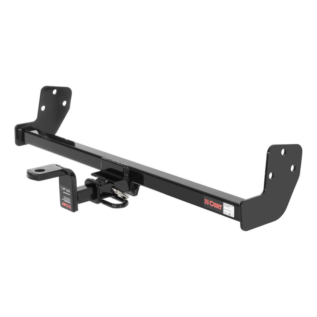 CURT 111813 Class 1 Trailer Hitch with Ball Mount, 1-1/4-In Receiver, Fits Select Chevrolet, Geo Prizm, Toyota Corolla