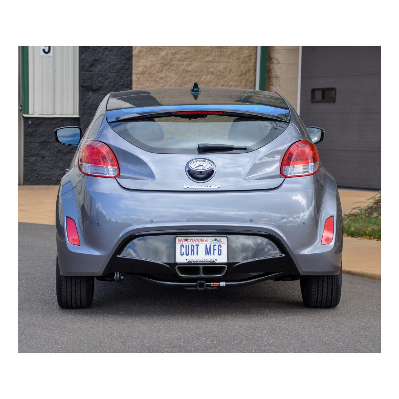 CURT 112543 Class 1 Trailer Hitch with Ball Mount, 1-1/4-In Receiver, Fits Select Hyundai Veloster