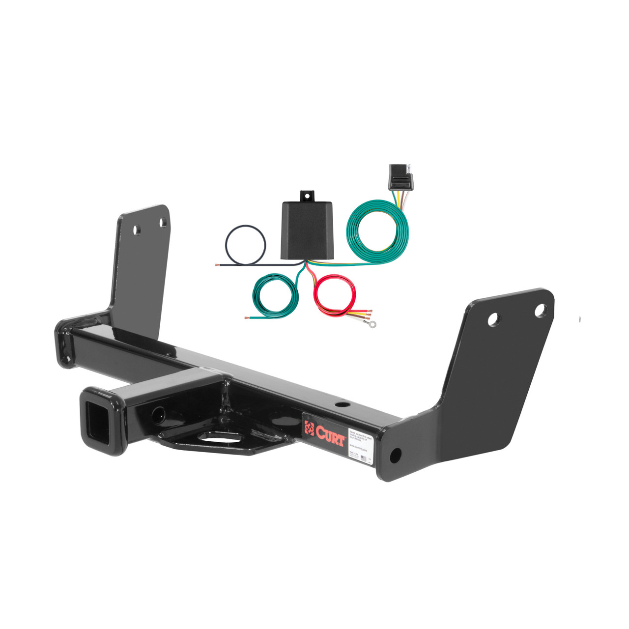 00 - 05 Volkswagen Passat Sedan, 4MOTION, excluding W8 CURT Class 1 1.25" Trailer Hitch w/ 4-flat Wiring Kit 11076