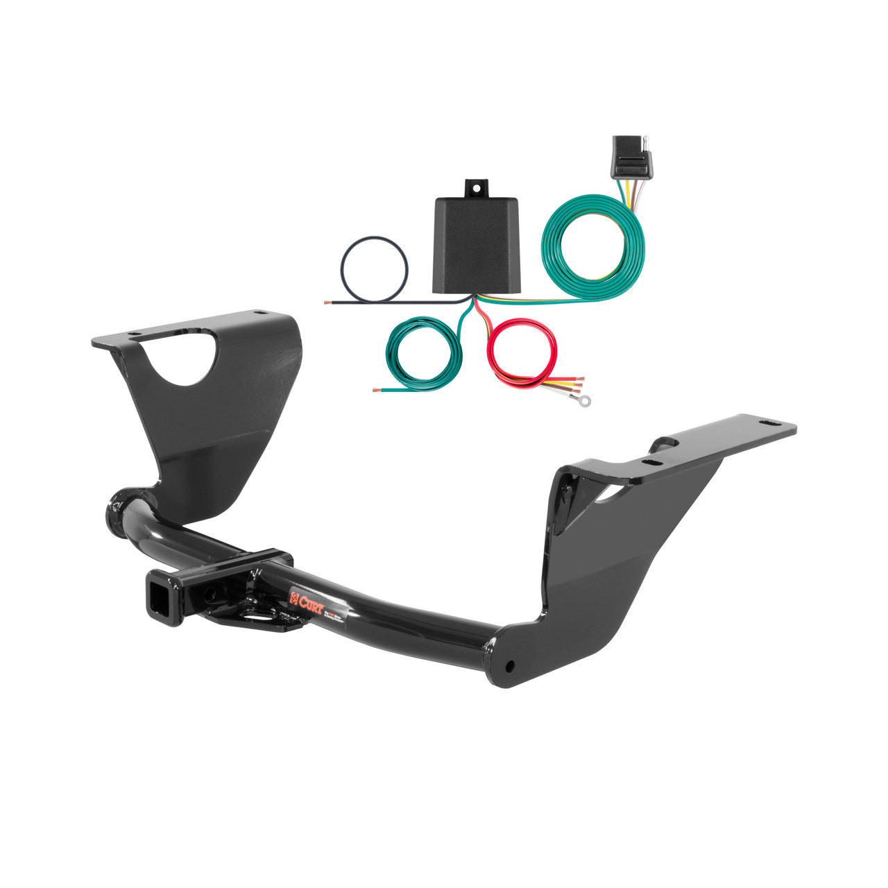 14 - 19 Suburu Outback Wagon CURT Class 2 1.25" Trailer Hitch w/ 4-flat Wiring Kit 12136