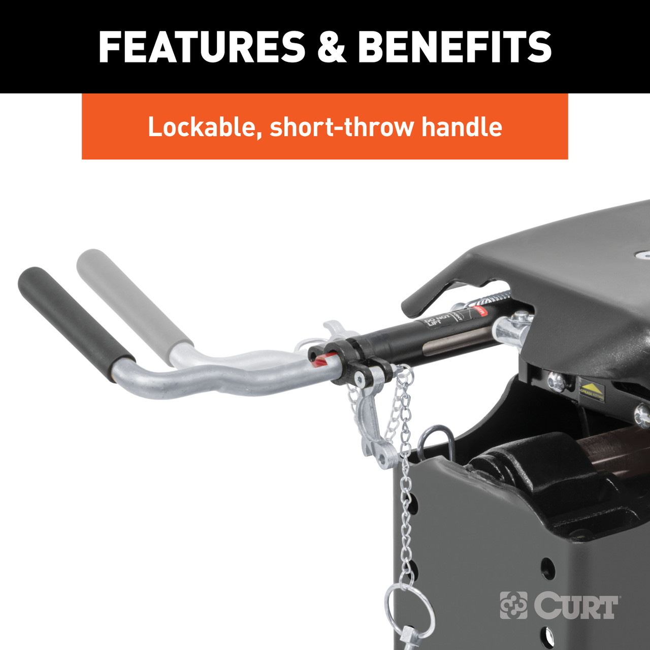 CURT 16094 20K, Q20 5th Wheel Hitch, 20,000 lbs, Select Chevrolet Silverado, GMC Sierra 2500, 3500 HD, 8-Foot Bed Puck System