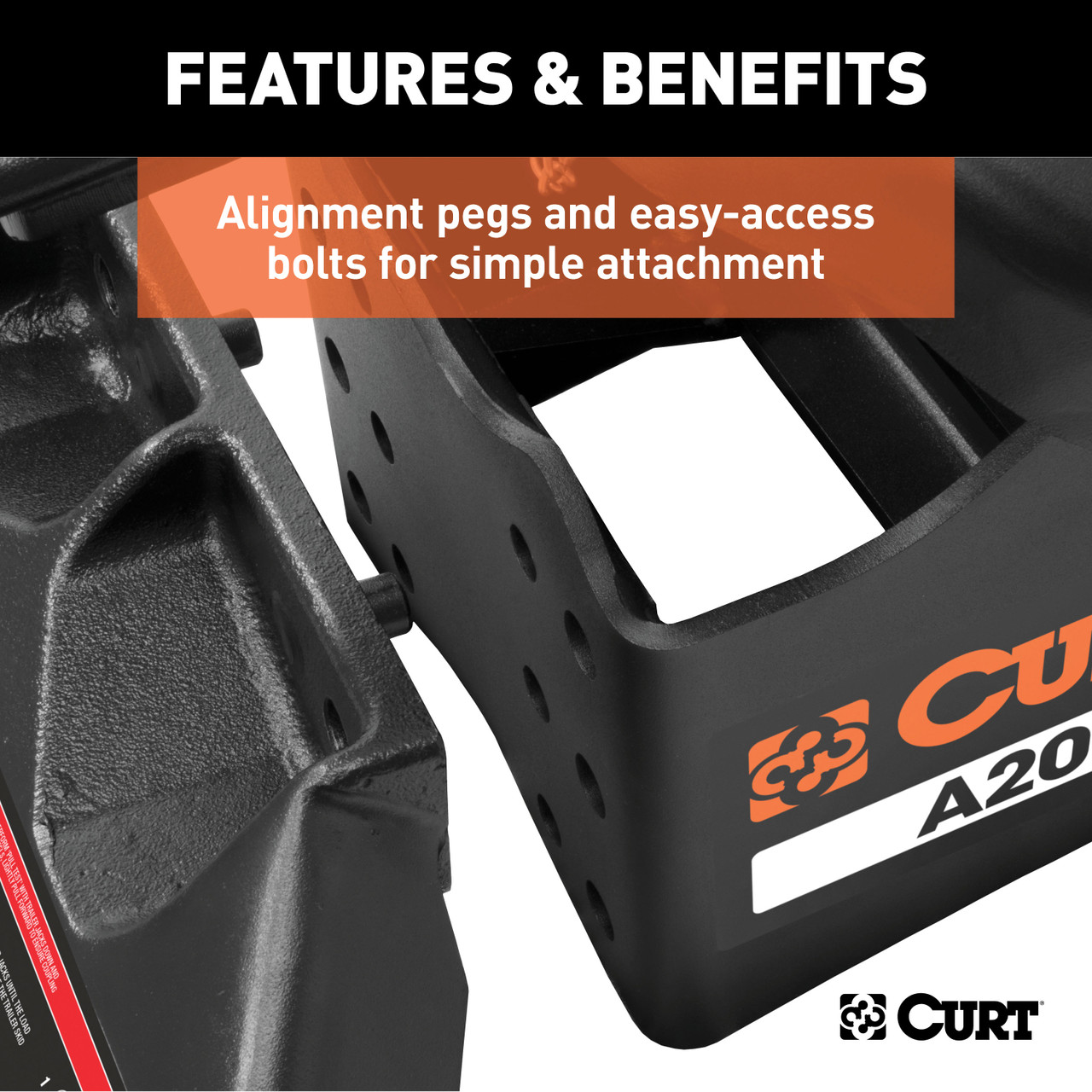 CURT 20K, A20 5th Wheel Slider Hitch for Short Bed Trucks, 20,000 lbs 16541