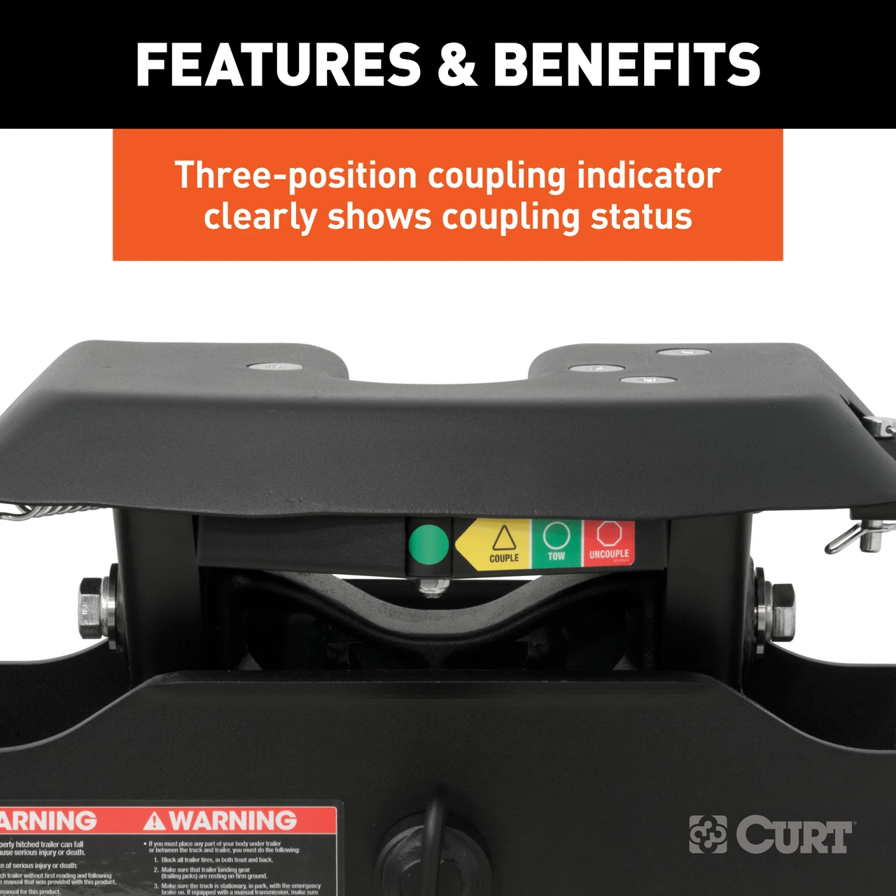 CURT 20K, A20 5th Wheel Slider Hitch for Short Bed Trucks, 20,000 lbs 16541