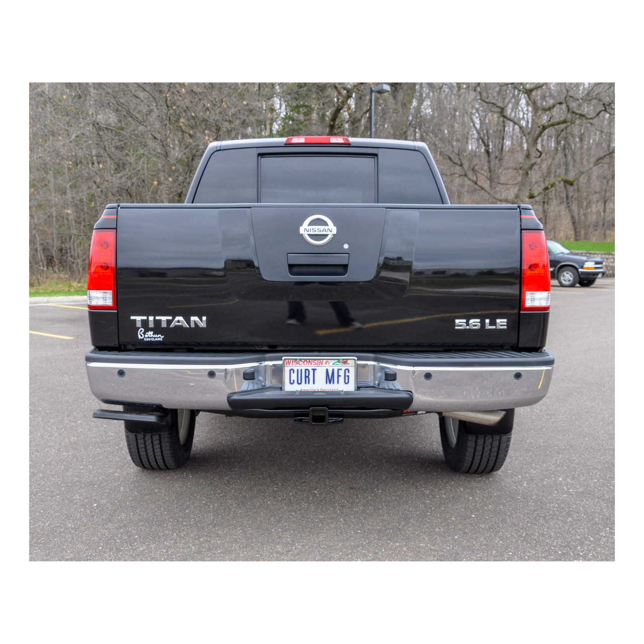 04 - 15 Nissan Titan 2in. CURT Trailer Hitch + Ball Mount + Cover + Lock Kit HWA2078