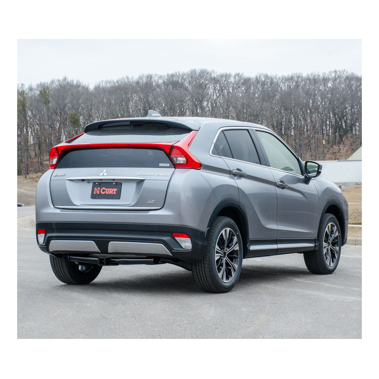 18 - 21 Mitsubishi Eclipse Cross 2in. CURT Trailer Hitch + Ball Mount + Cover + Lock Kit HWA1972