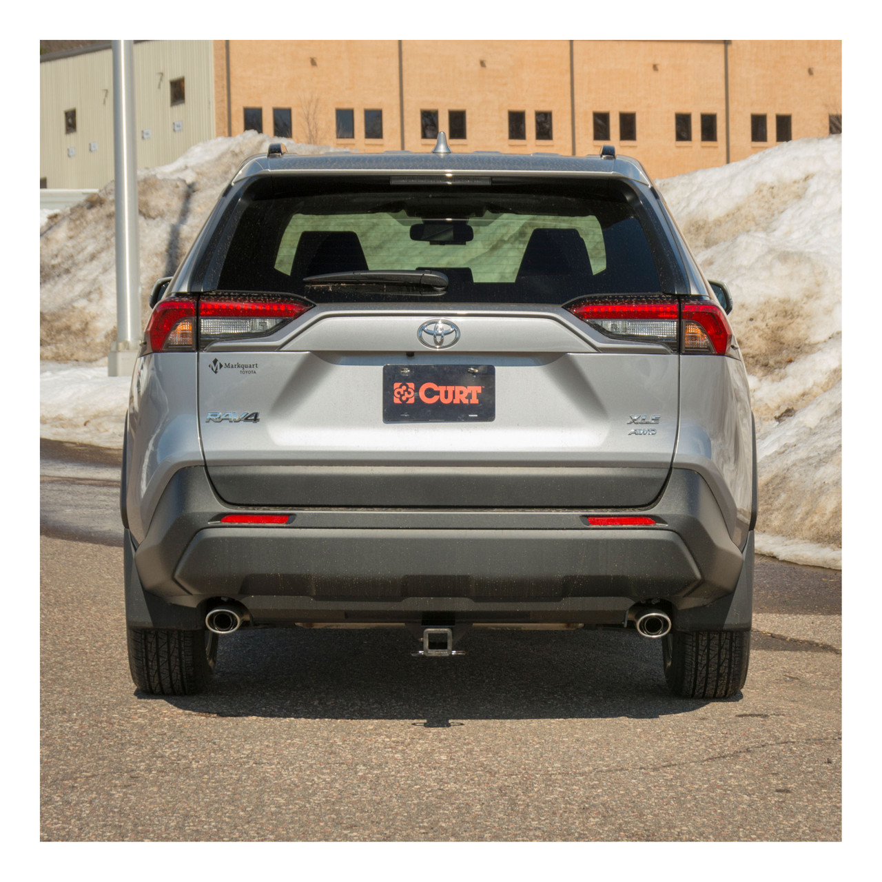 19 - 24 Toyota RAV4 2in. CURT Trailer Hitch + Ball Mount + Cover + Lock Kit HWA2423