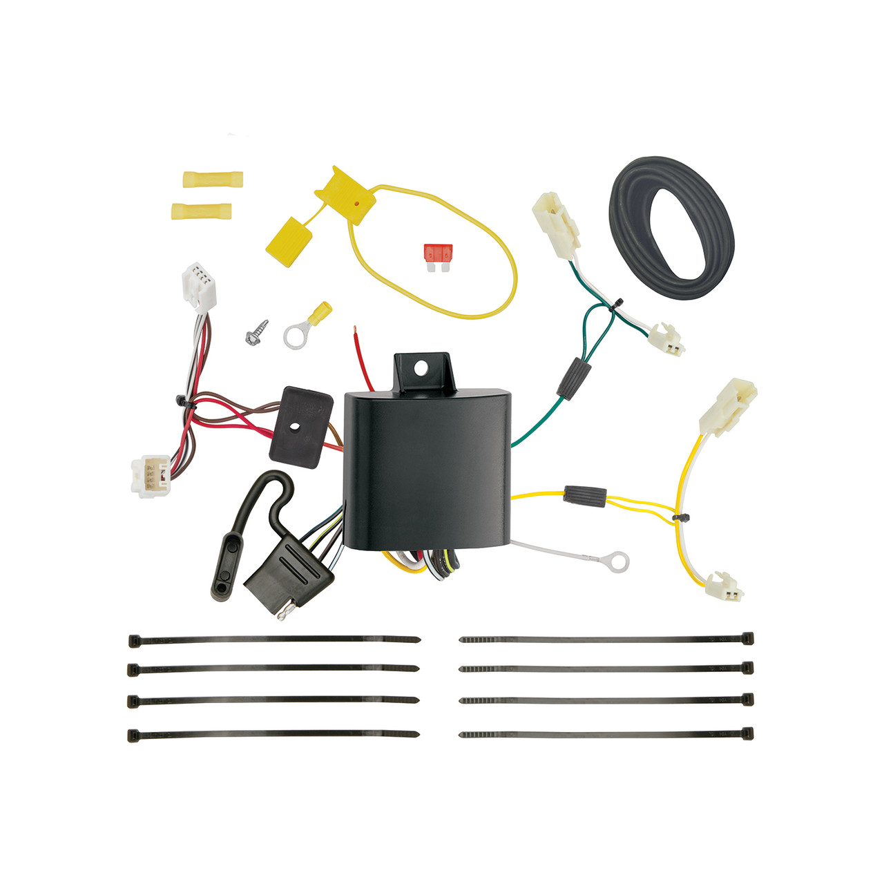 2015-2020 Toyota Sienna SE Draw-tite Class 3 Trailer Hitch, 2 Inch Square Receiver Bundle w/ Plug-n-Play T-One Wiring Harness 75237