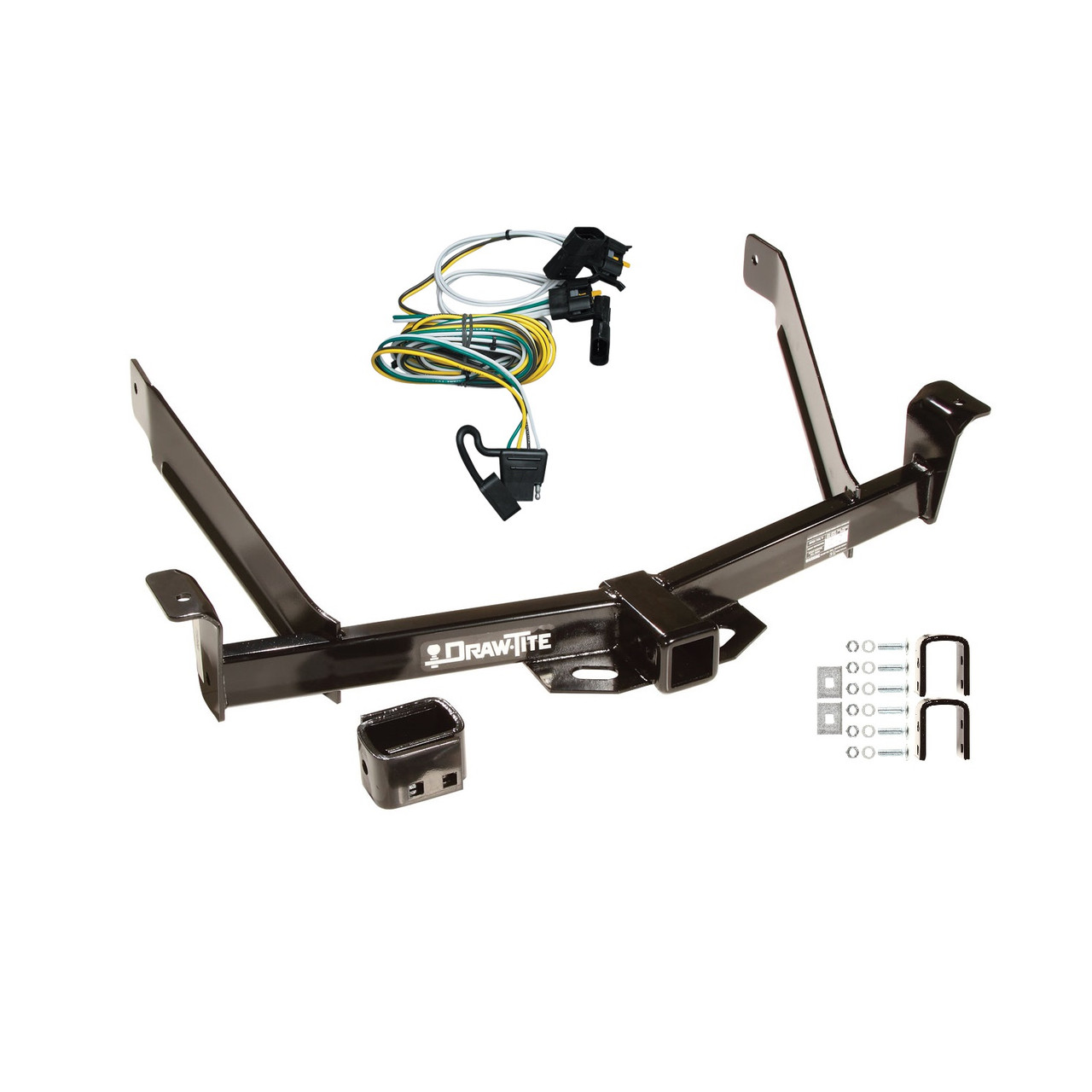 2001-2003 Ford Explorer Sport Draw-tite Class 3 Trailer Hitch, 2 Inch Square Receiver Bundle w/ Plug-n-Play T-One Wiring Harness 75096