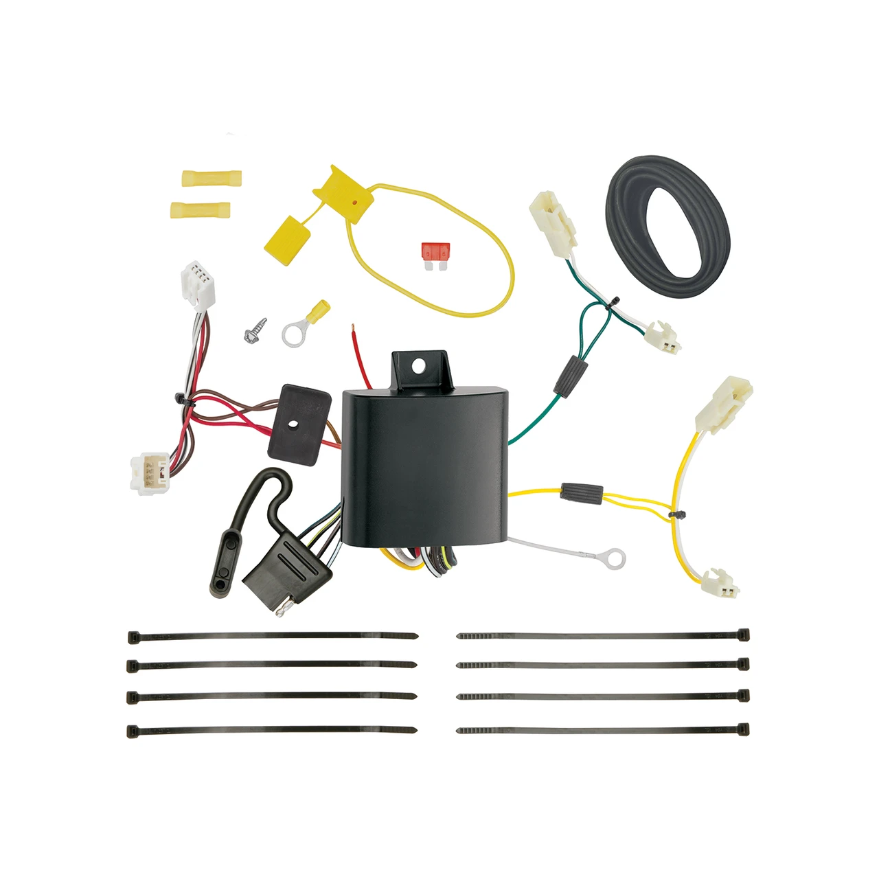 2011-2014 Toyota Sienna Draw-tite Class 3 Trailer Hitch, 2 Inch Square Receiver Bundle w/ Plug-n-Play T-One Wiring Harness 76112