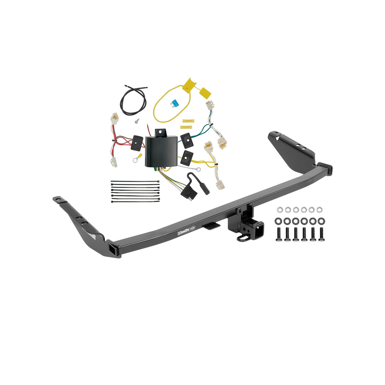 2015-2020 Toyota Sienna Except SE Draw-tite Class 3 Trailer Hitch, 2 Inch Square Receiver Bundle w/ Plug-n-Play T-One Wiring Harness 76112