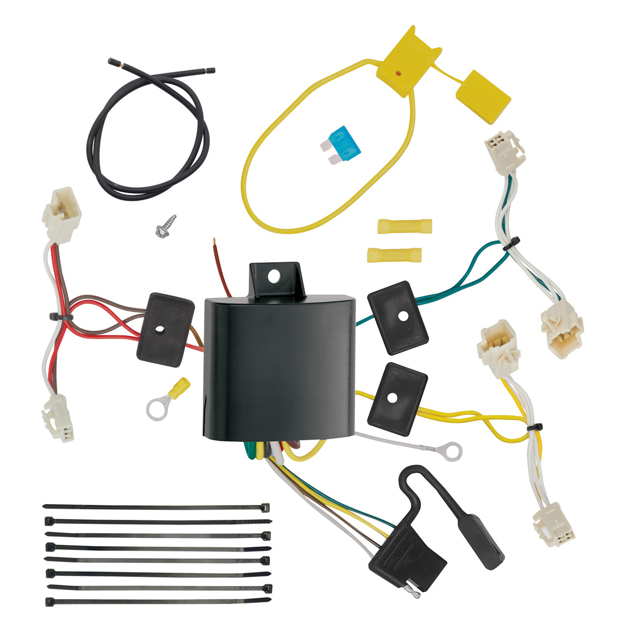 2015-2020 Toyota Sienna Except SE Draw-tite Class 3 Trailer Hitch, 2 Inch Square Receiver Bundle w/ Plug-n-Play T-One Wiring Harness 76112