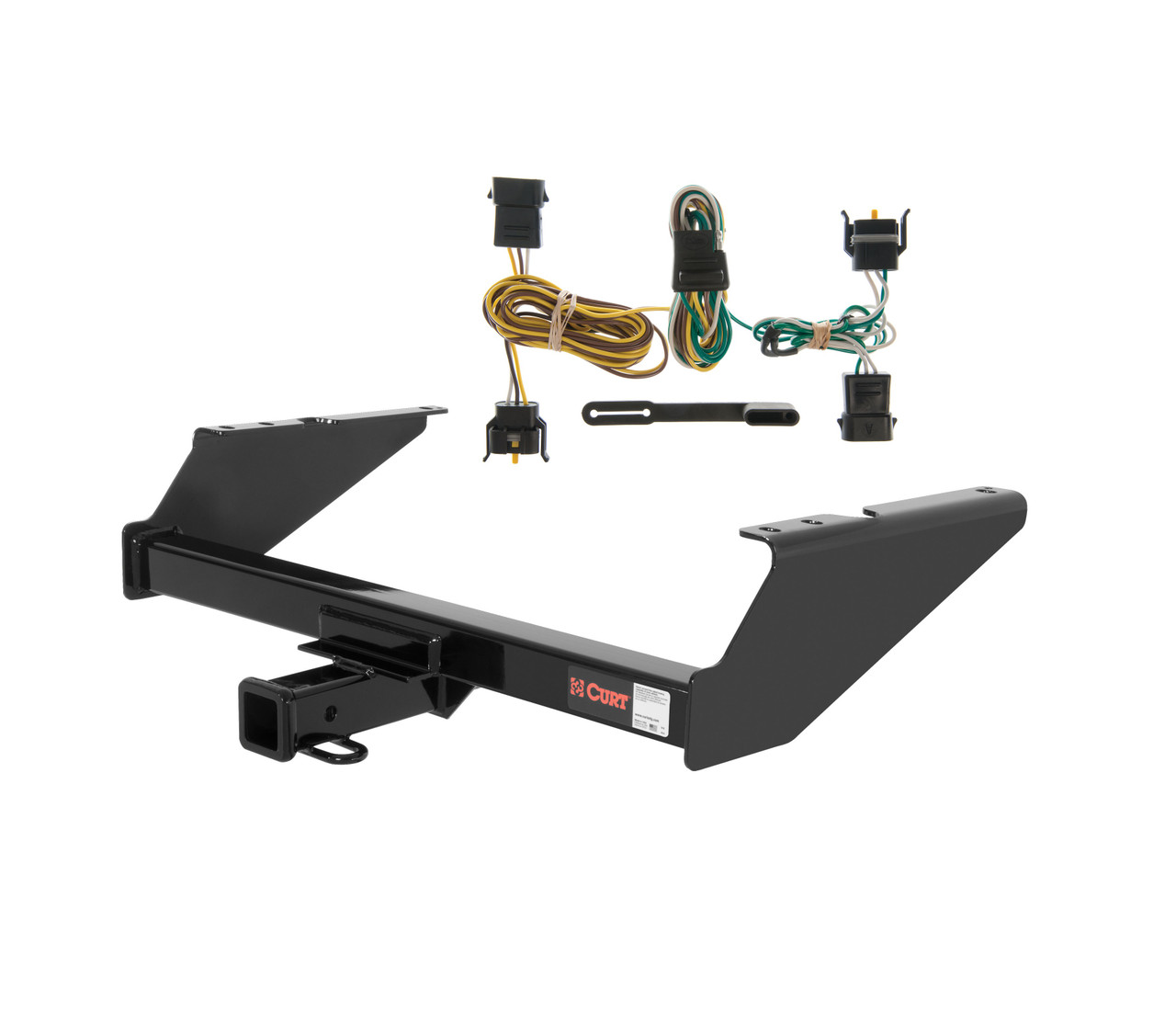 97 - 03 Ford F-150 New body, excluding 20" spare tire Curt 2", Class 3 Trailer Tow Hitch + 4-flat Wiring Kit 13038