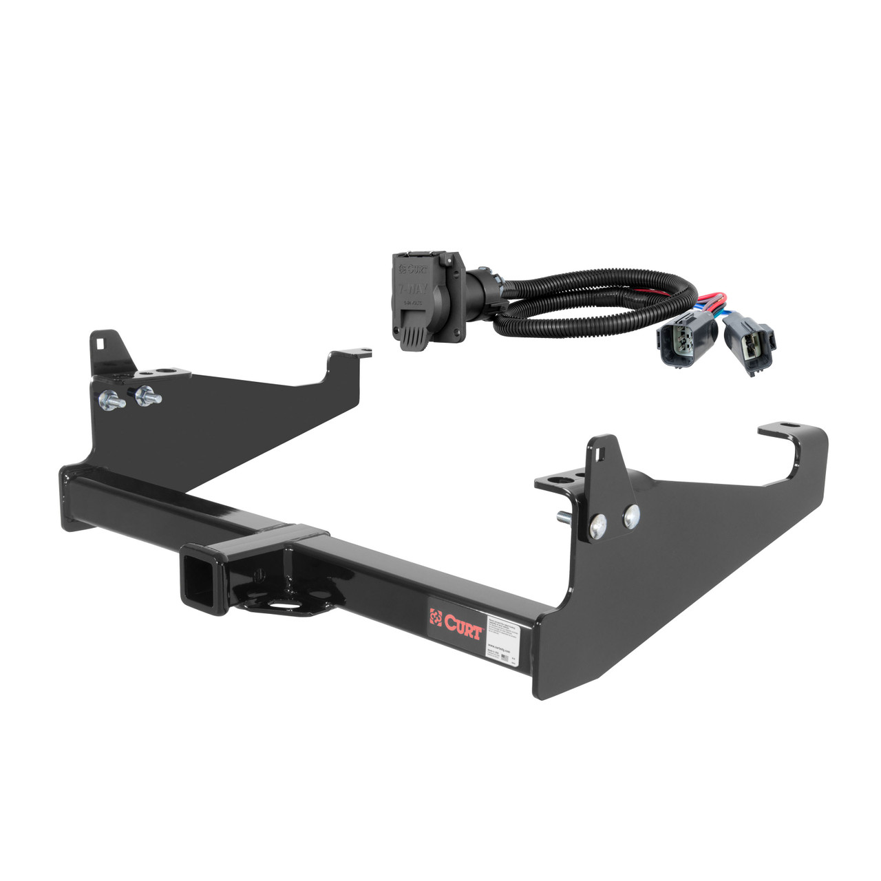 20 - 24 Ford F-450 Super Duty Cab & chassis with 34" frame width (O.D.) Curt 2", Class 4 Trailer Tow Hitch + 7-way Wiring Kit 14048