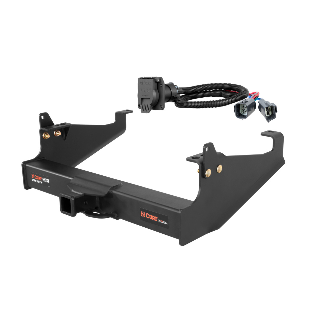 20 - 24 Ford F-650 Cab & chassis with 34" frame width (O.D.) Curt 2", Class 5 Trailer Tow Hitch + 7-way Wiring Kit 15445