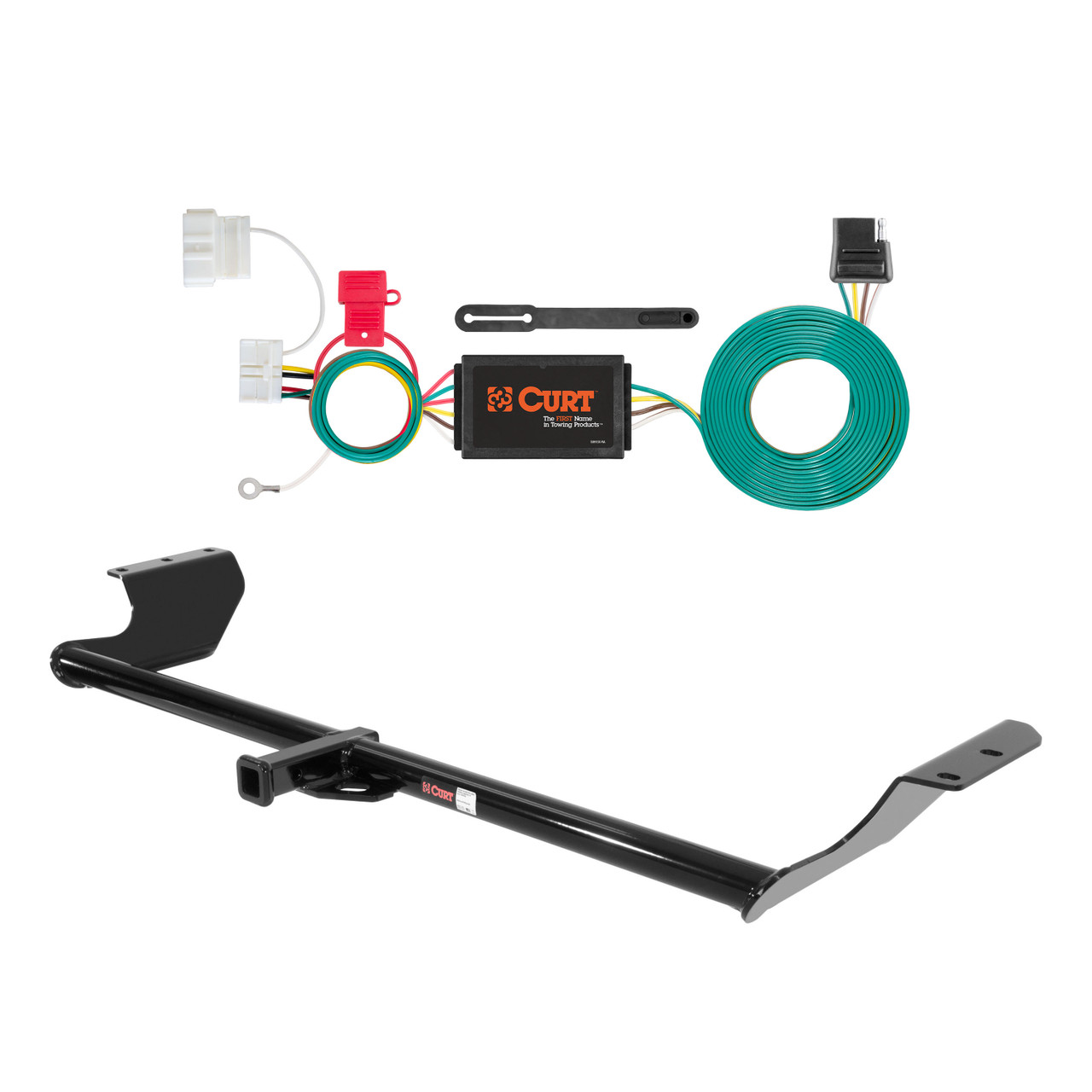 11 - 17 Honda Odyssey Curt 1-1/4", Class 2 Trailer Tow Hitch + 4-flat Wiring Kit 12031