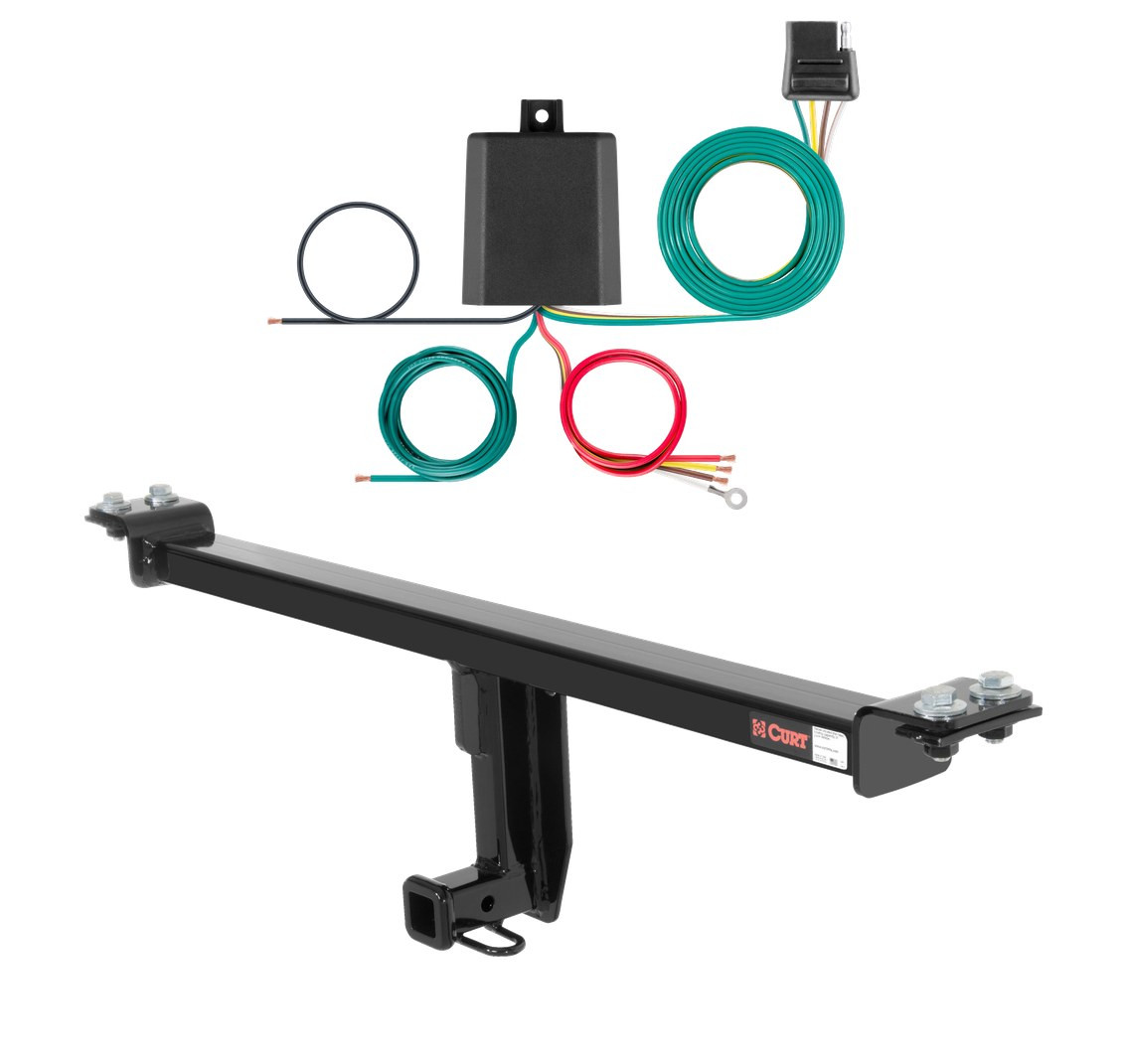 2006 - 2013 Audi A3 Hatchback Curt 1-1/4", Class 1 Trailer Tow Hitch + 4-flat Wiring Kit 11192