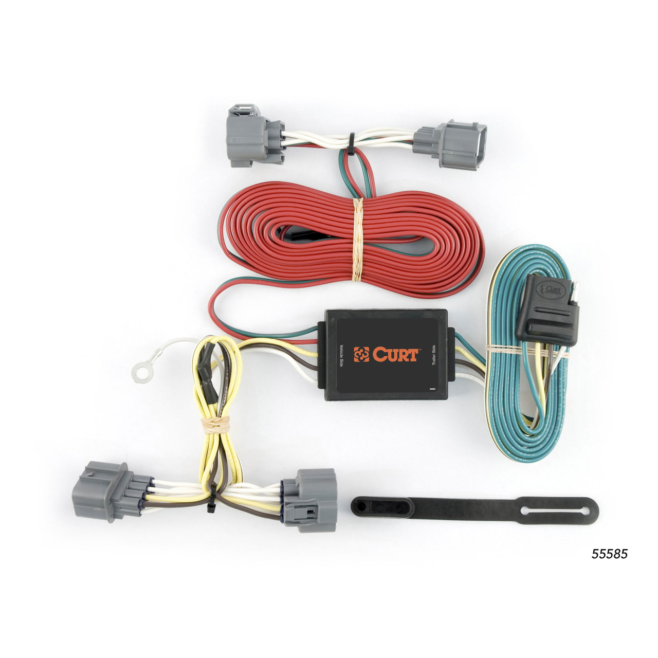 06 - 14 Honda Ridgeline Curt 2", Class 3 Trailer Tow Hitch + 4-flat Wiring Kit 13385-2