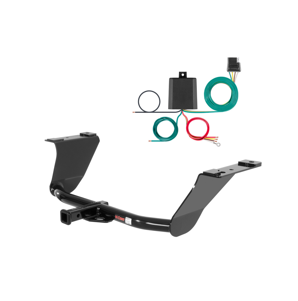 13 - 16 Audi Allroad Curt 1-1/4", Class 1 Trailer Tow Hitch + 4-flat Wiring Kit 11195