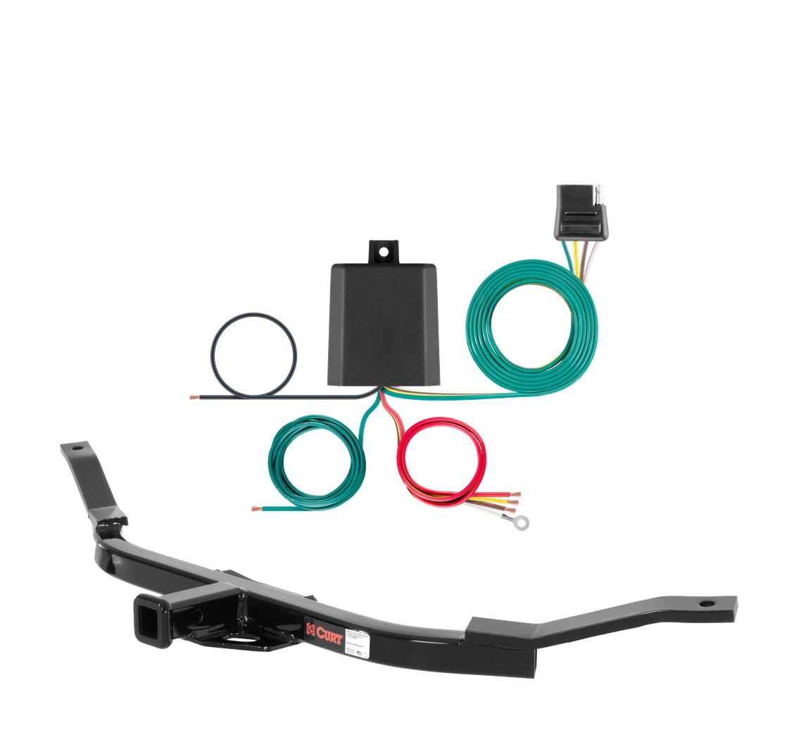 2005 - 2006 Honda Element Excluding SC Curt 1-1/4", Class 1 Trailer Tow Hitch + 4-flat Wiring Kit 11700