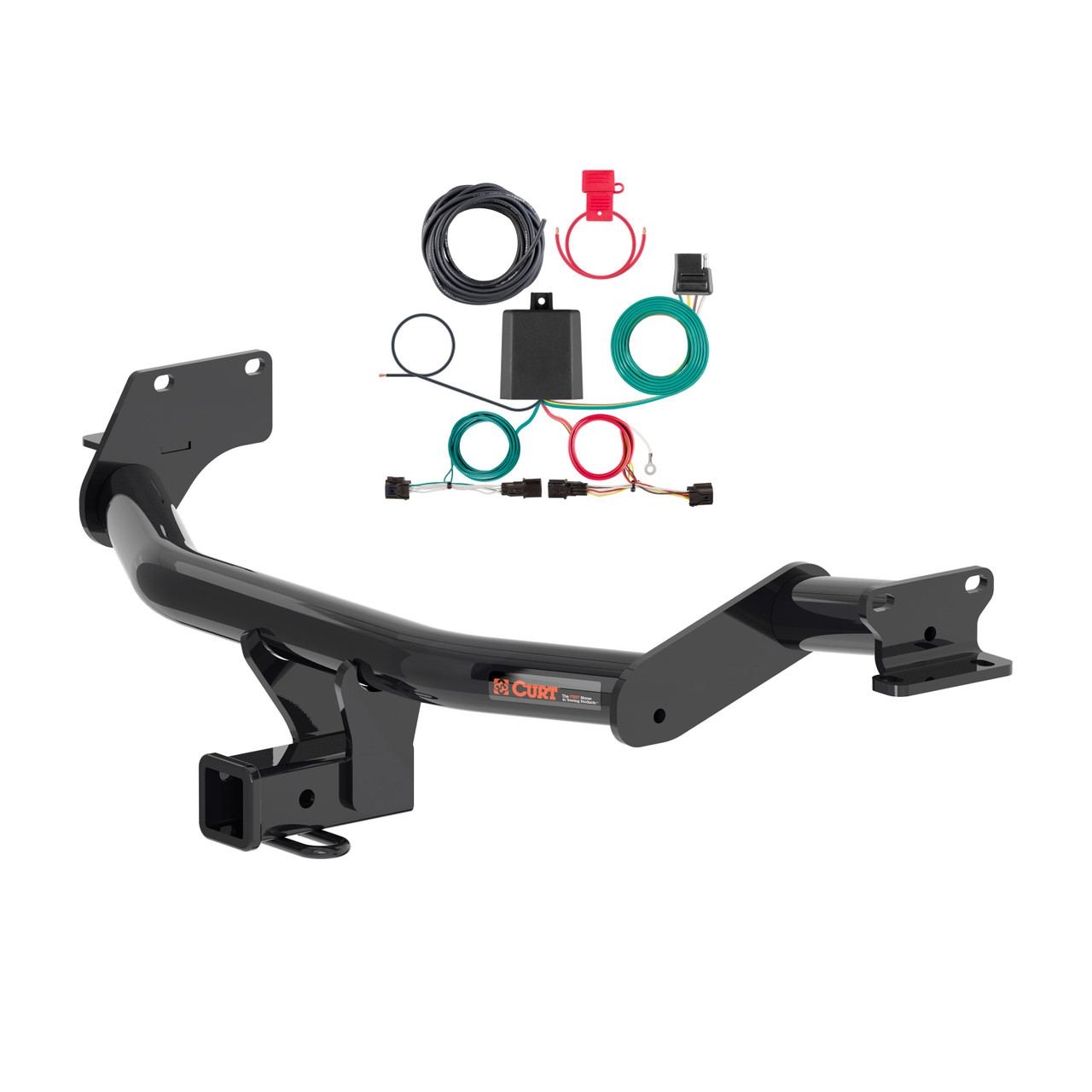 23 - 24 Hyundai Palisade Curt 2", Class 3 Trailer Tow Hitch + 4-flat Wiring Kit 13427-1