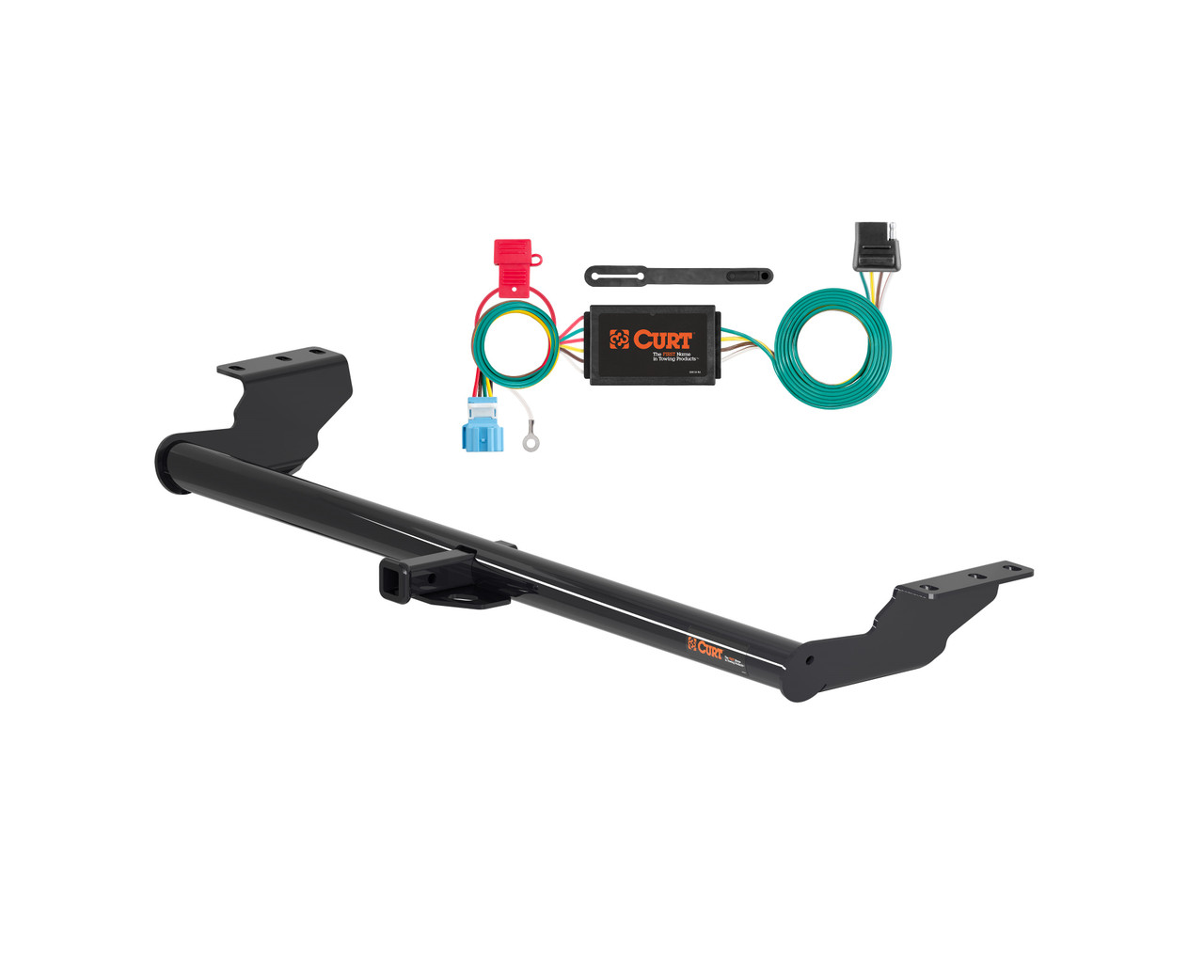 18 - 24 Honda Odyssey Curt 1-1/4", Class 2 Trailer Tow Hitch + 4-flat Wiring Kit 12175