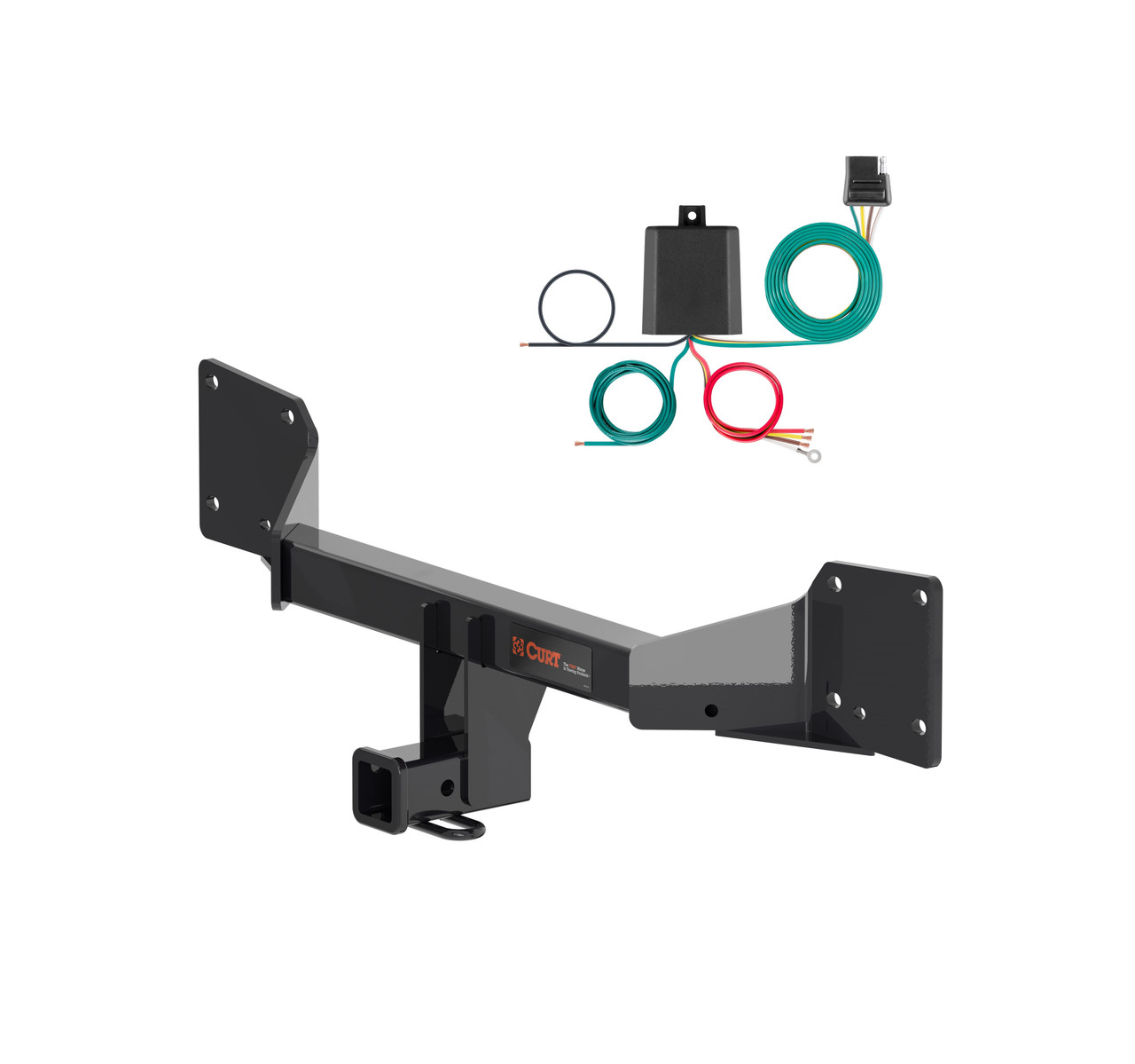 18 - 24 Audi Q5 Curt 2", Class 3 Trailer Tow Hitch + 4-flat Wiring Kit 13499