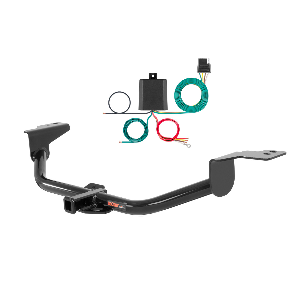 2016 Hyundai Elantra Sedan Curt 1-1/4", Class 1 Trailer Tow Hitch + 4-flat Wiring Kit 11303