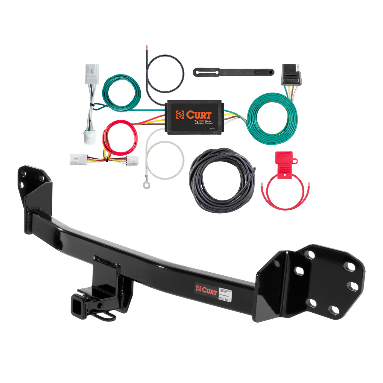 11 - 13 Infiniti M37 'X' models only Curt 1-1/4", Class 1 Trailer Tow Hitch + 4-flat Wiring Kit 11111