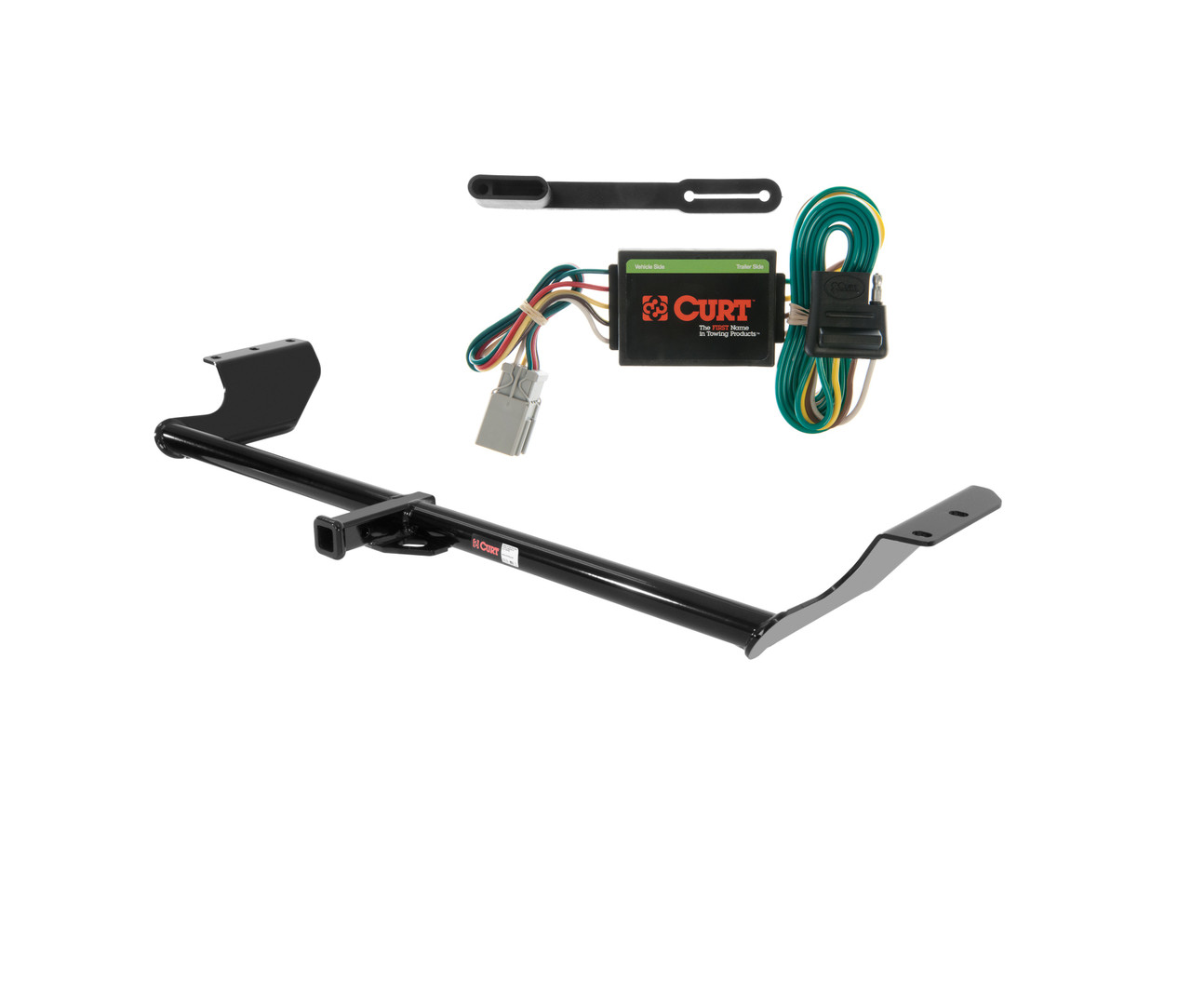 99 - 04 Honda Odyssey Curt 1-1/4", Class 2 Trailer Tow Hitch + 4-flat Wiring Kit 12031