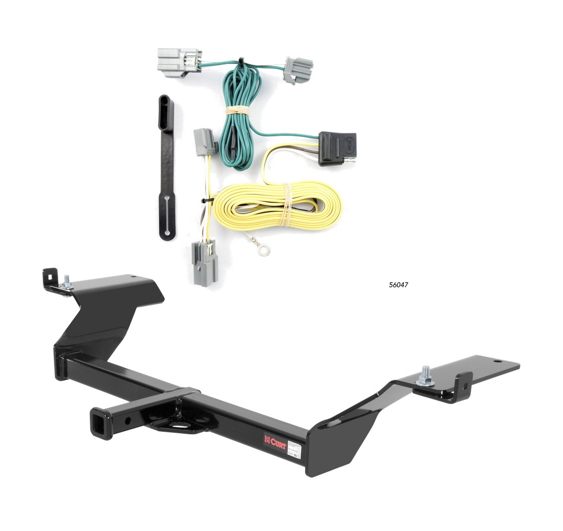 2006 - 2009 Buick Lucerne Curt 1-1/4", Class 2 Trailer Tow Hitch + 4-flat Wiring Kit 12044