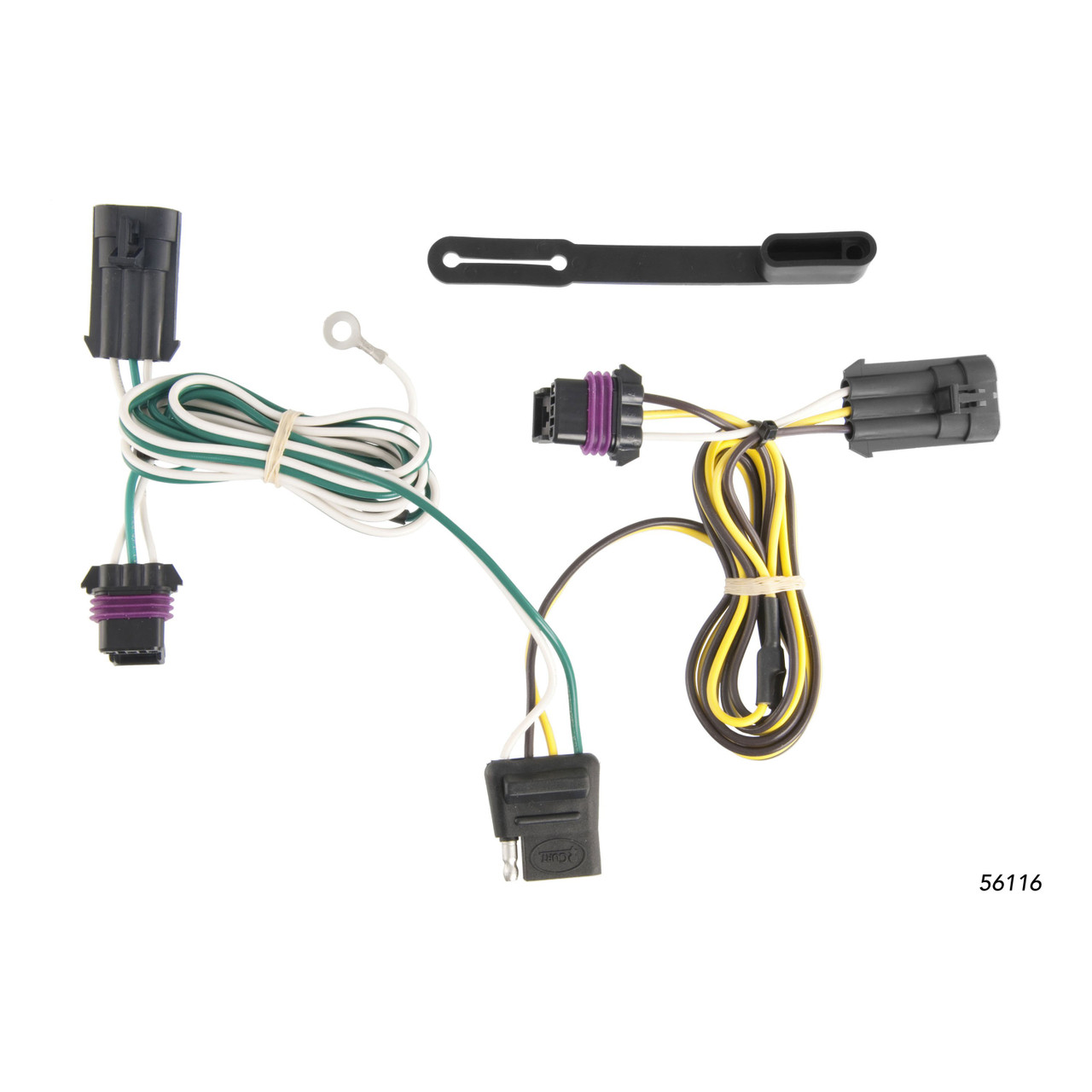 2000 - 2005 Chevrolet Impala Curt 1-1/4", Class 2 Trailer Tow Hitch + 4-flat Wiring Kit 12252