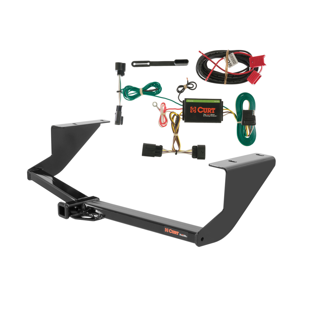 13 - 19 Cadillac ATS Excluding 'V' models Curt 1-1/4", Class 1 Trailer Tow Hitch + 4-flat Wiring Kit 11311