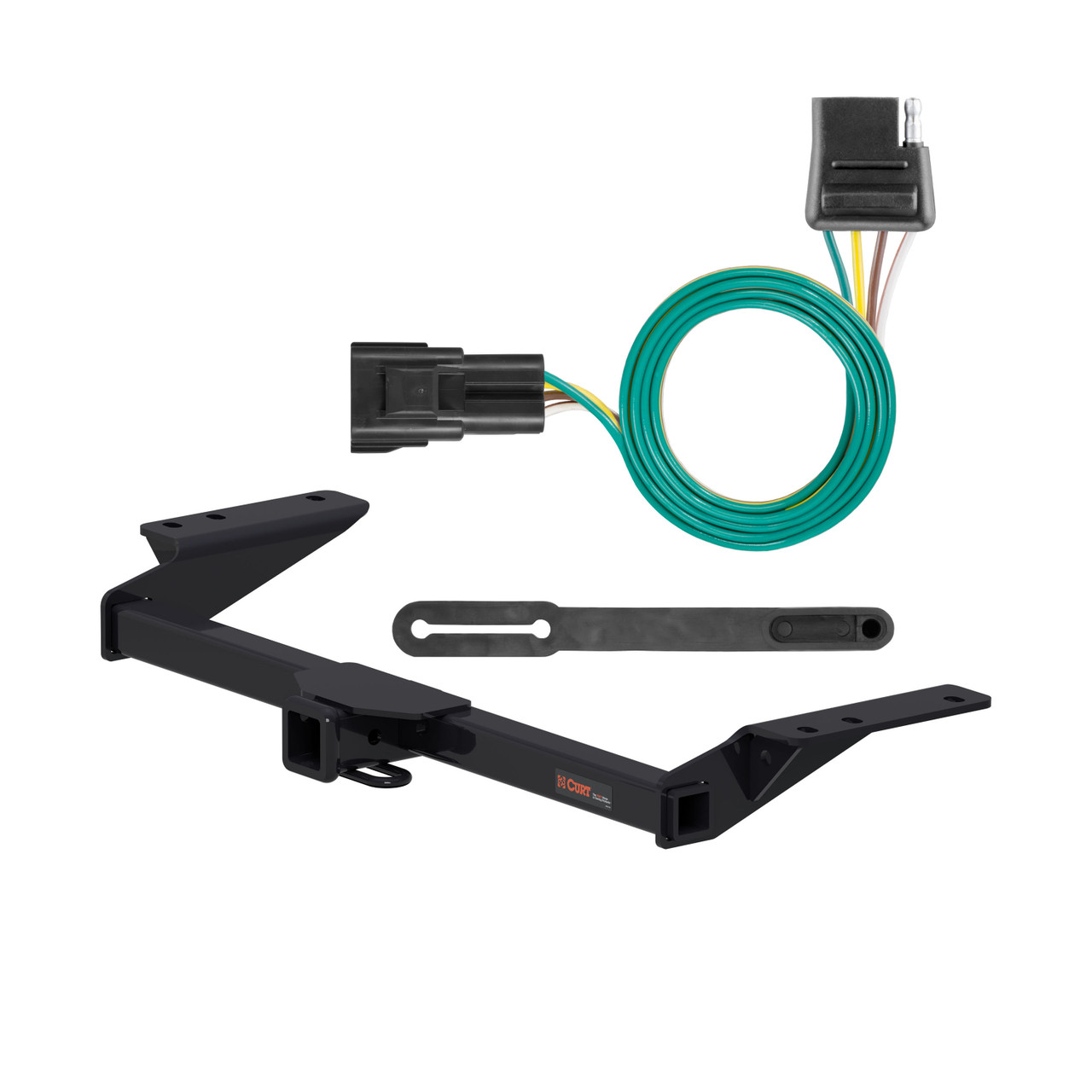 19 - 24 Chevrolet Blazer Excluding Premier Curt 2", Class 3 Trailer Tow Hitch + 4-flat Wiring Kit 13418