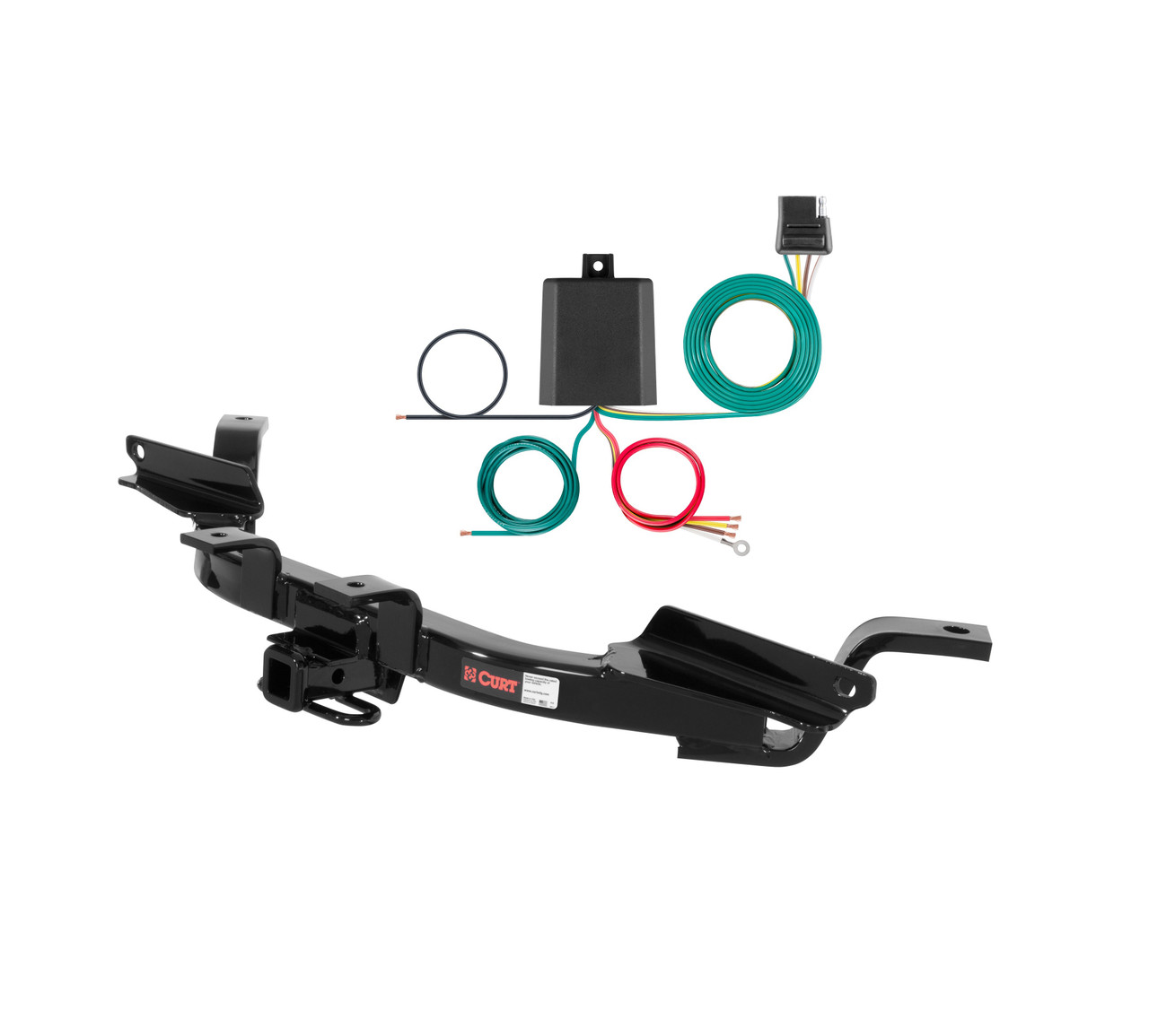 97 - 05 Buick Park Avenue Curt 1-1/4", Class 2 Trailer Tow Hitch + 4-flat Wiring Kit 12157