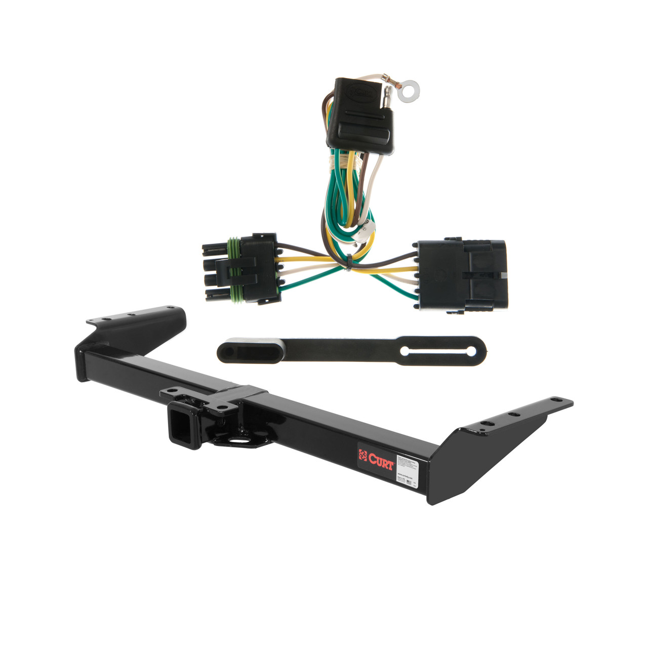 00 Chevrolet Tahoe New body style, 4.8L or 5.3L Curt 2", Class 3 Trailer Tow Hitch + 4-flat Wiring Kit 13402