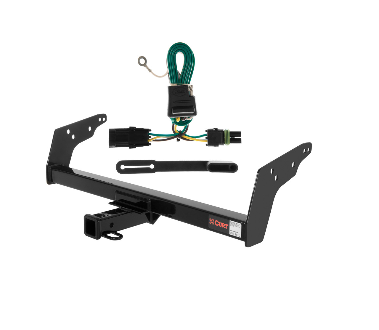 85 - 97 Chevrolet S10 Curt 2", Class 3 Trailer Tow Hitch + 4-flat Wiring Kit 13021