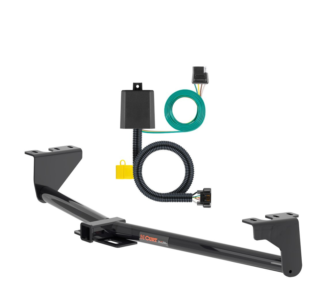 2022 - 2024 Kia Carnival Curt 2", Class 3 Trailer Tow Hitch + 4-flat Wiring Kit 13478