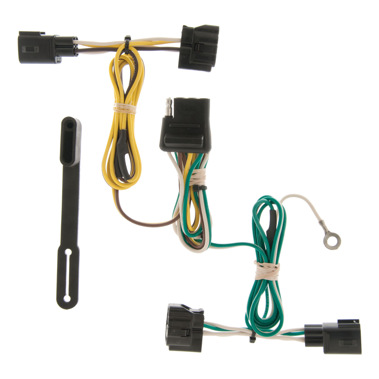 98 - 06 Jeep Wrangler TJ Curt 2", Class 3 Trailer Tow Hitch + 4-flat Wiring Kit 13430
